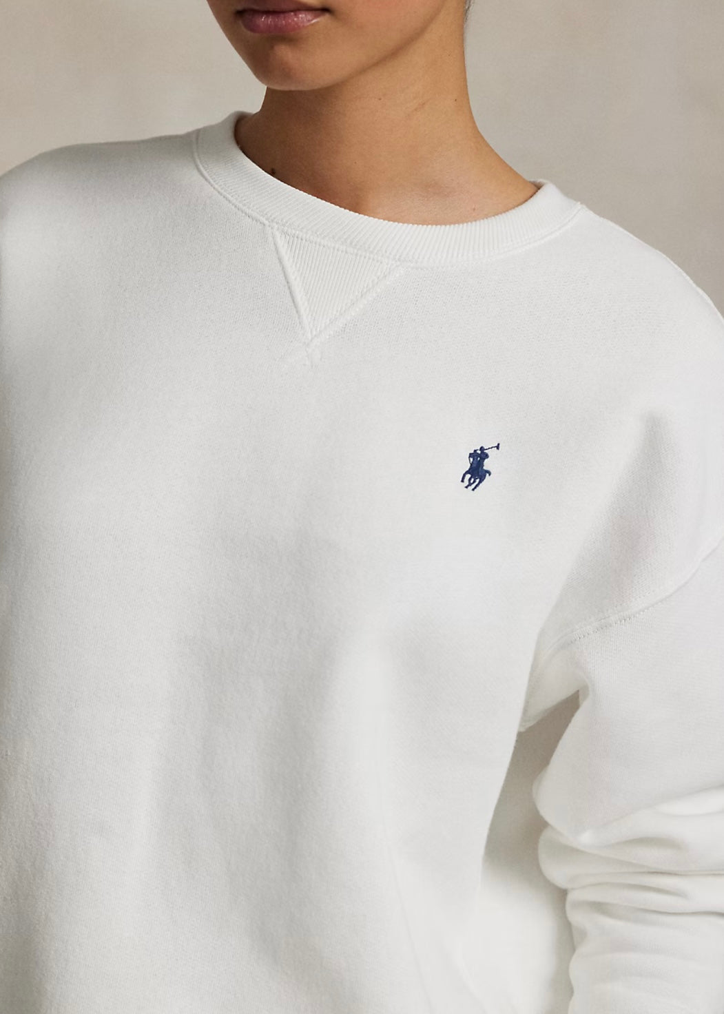 Ralph Lauren College crew - White