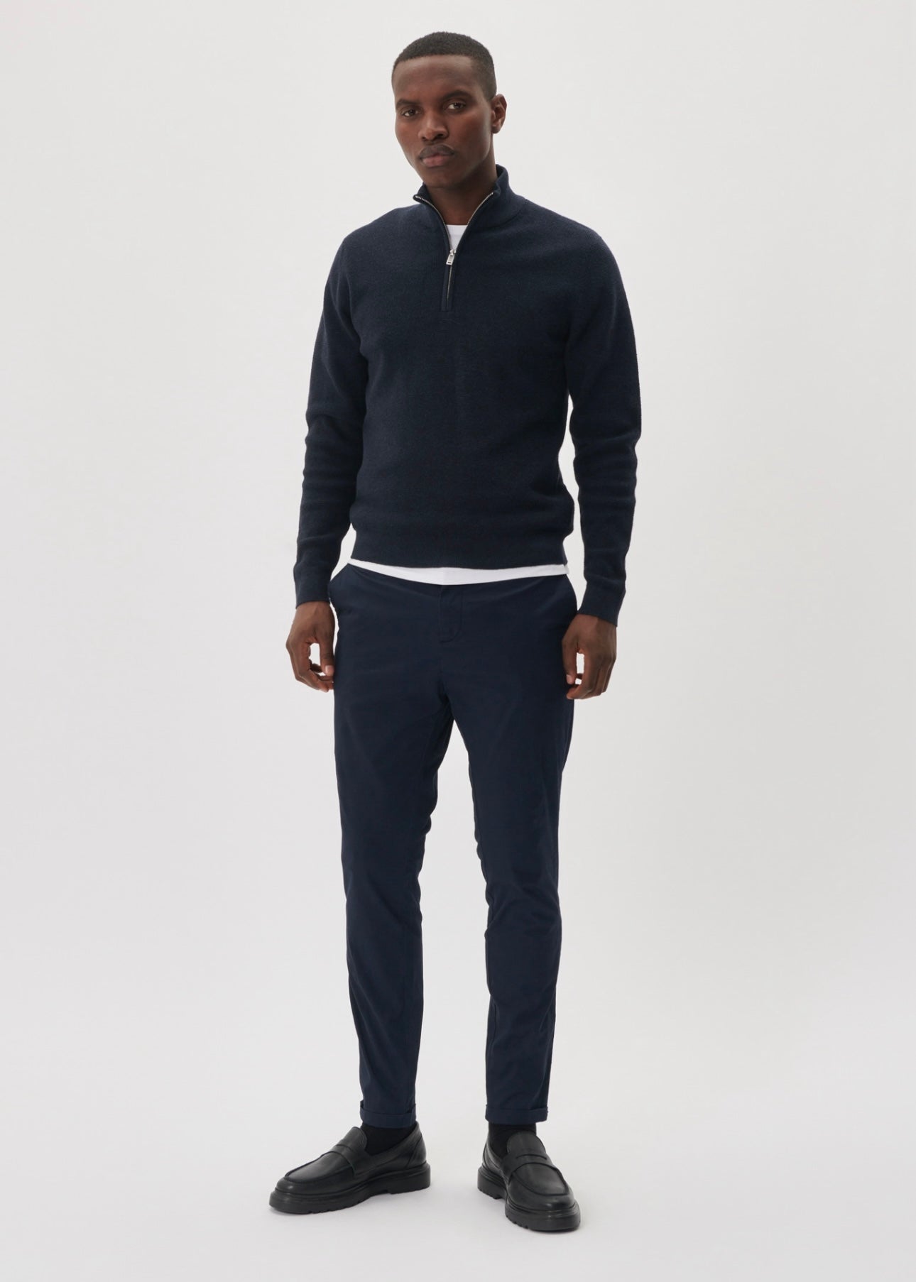 Lagoon zip Dark Navy Melange