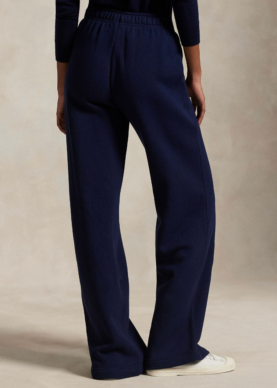 Fleece Wide Sweatpants Cruise Navy