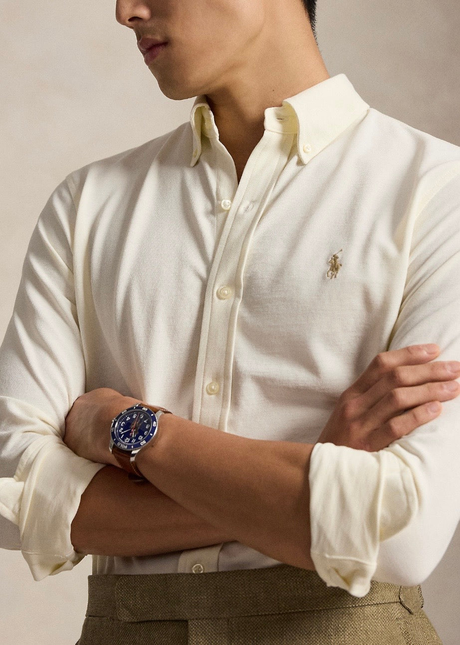 Featherweight Mesh Shirt Pale Cream