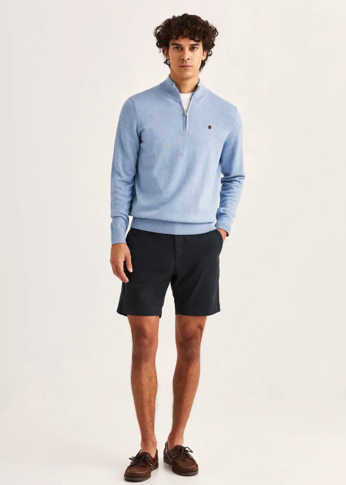 Riley Half Zip Blue