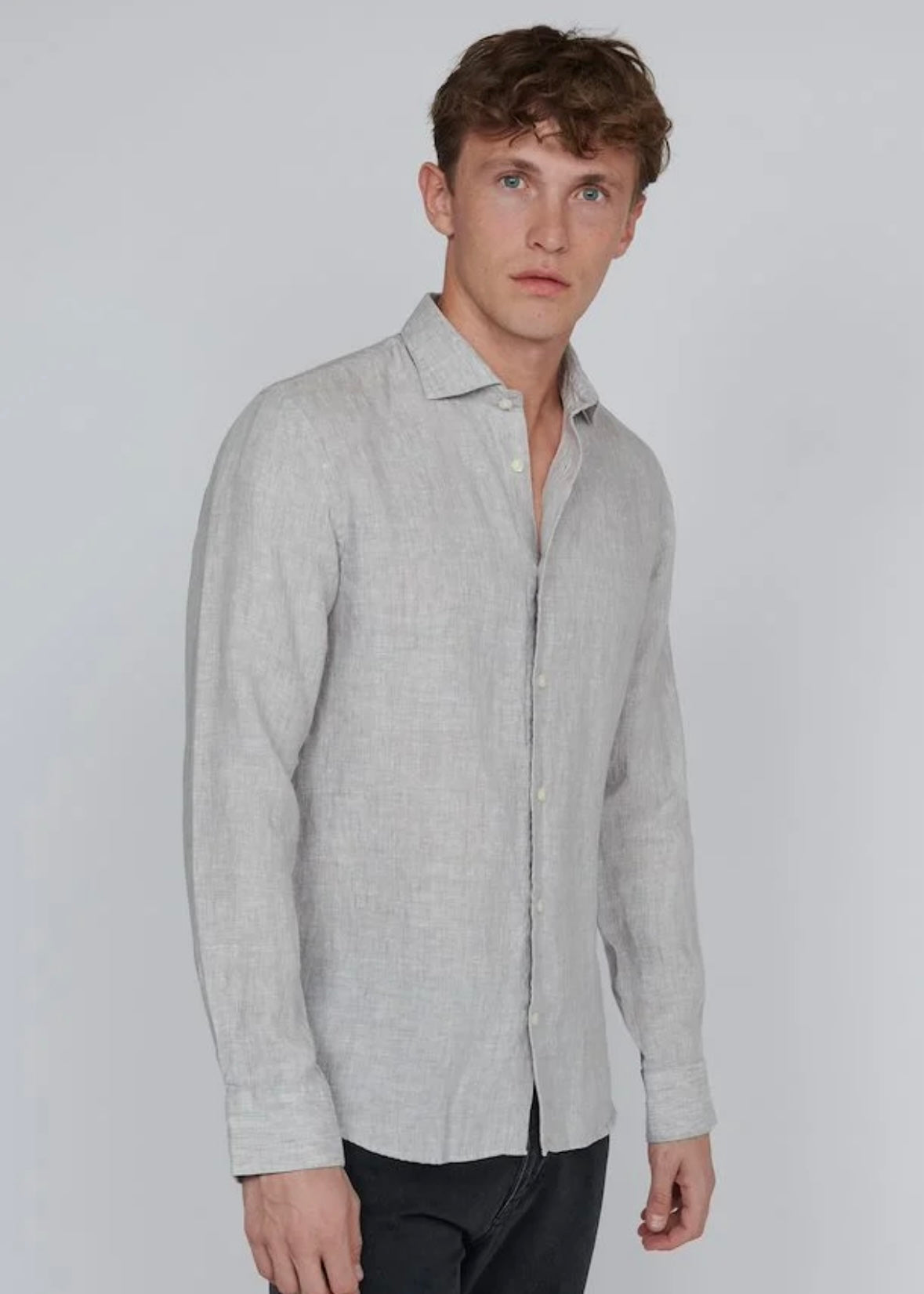 Matinique Marc shirt - Ghost Gray