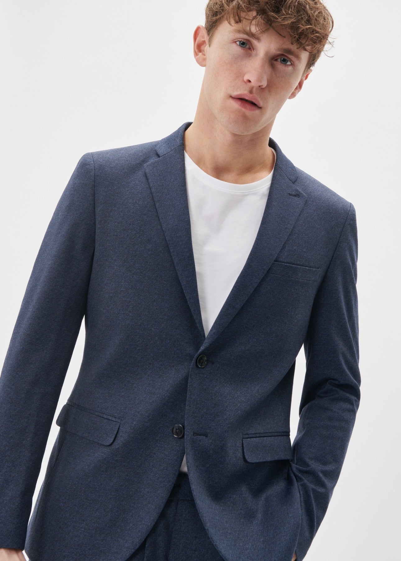Matinique George Jersey blazer - Dark Navy