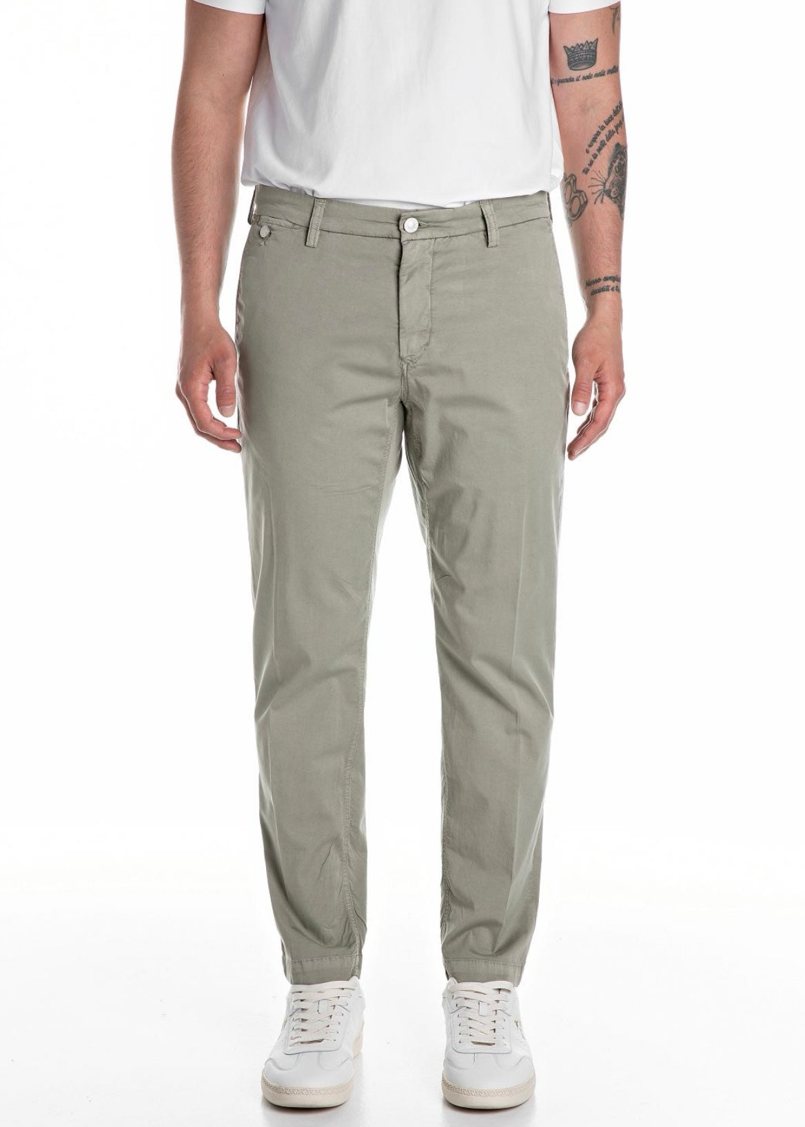 Replay Benni chino - Lt. Sage Green