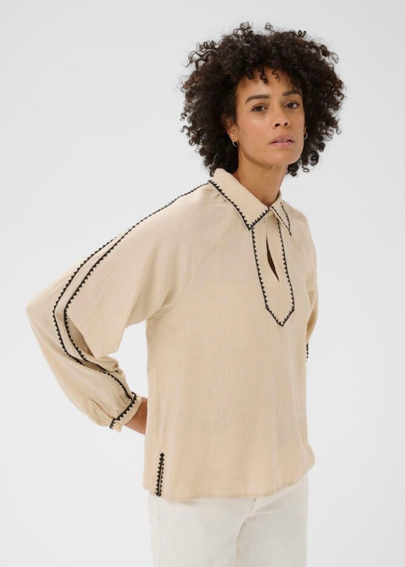 Aimy Blouse Oatmeal