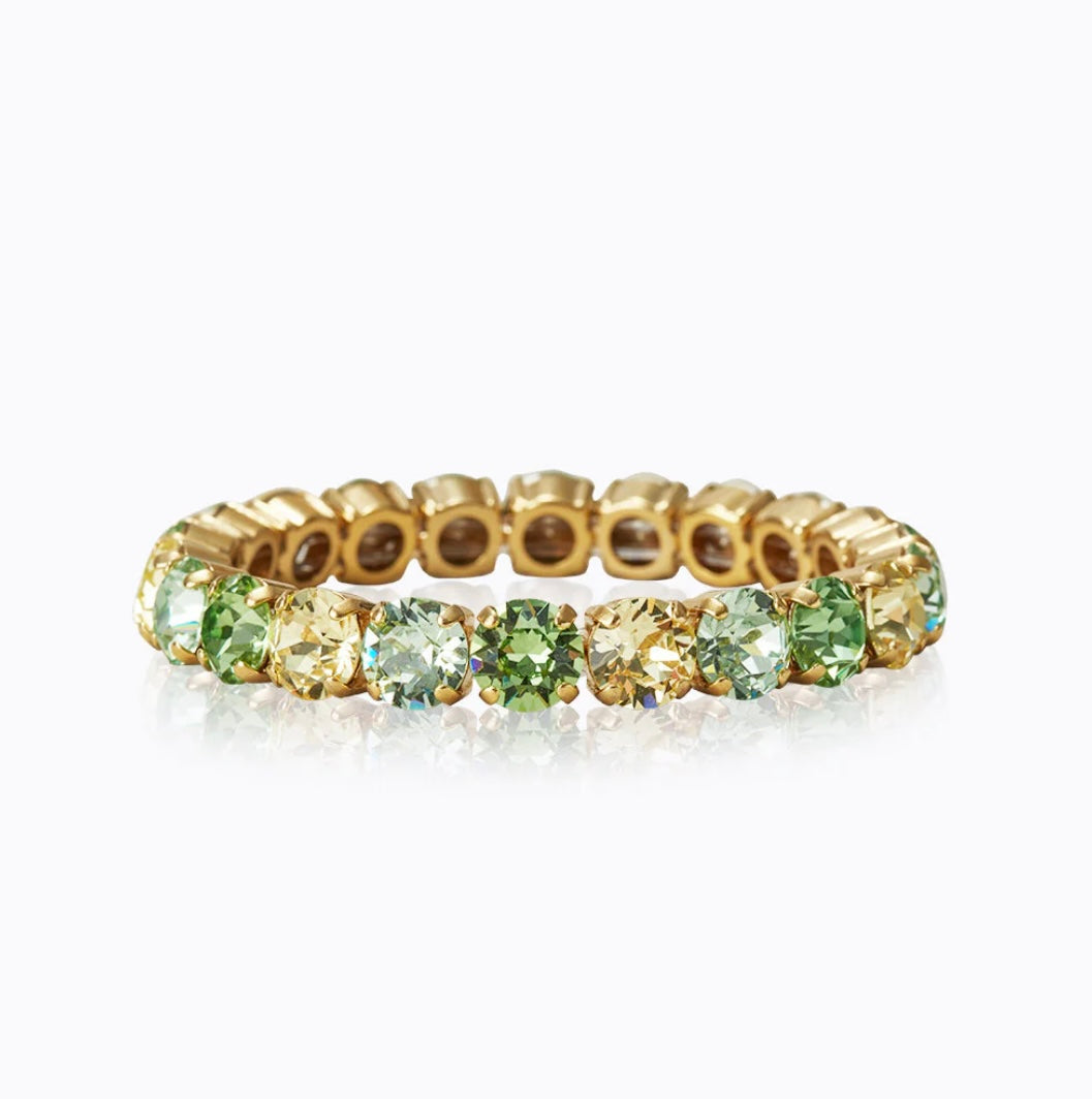 Caroline Svedbom Gia Studs bracelet Gold Lime Combo