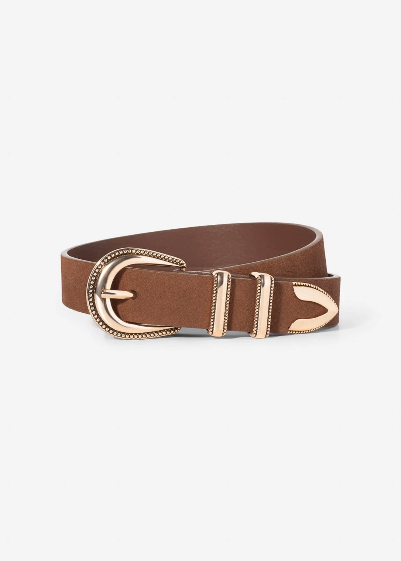 Aubrey Belt Brown Gold