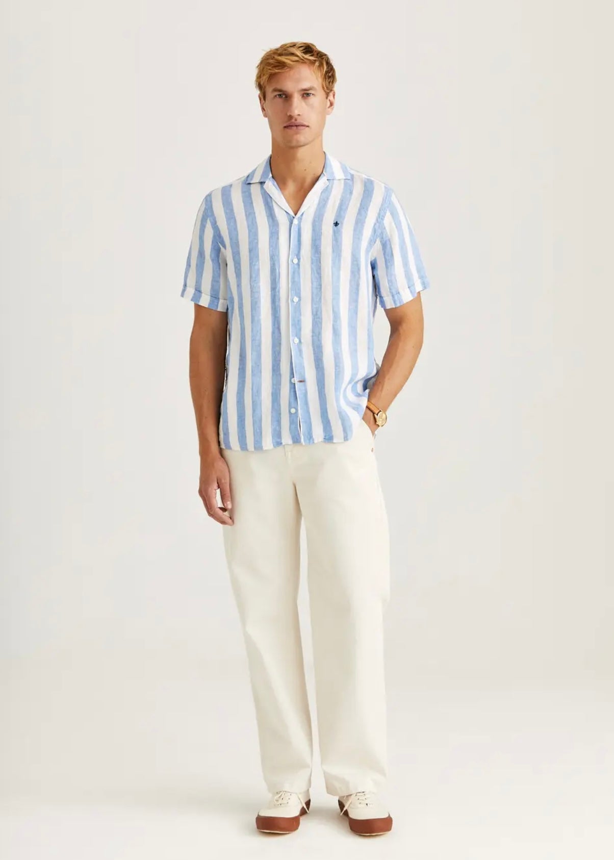 Morris Resort Linen shirt - Blue