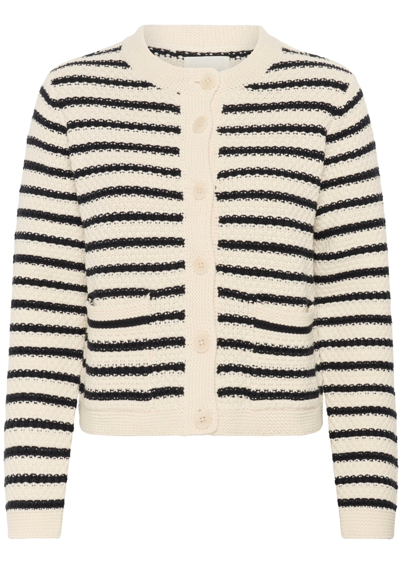 Part Two Elmie cardigan - Dark Navy Stripe