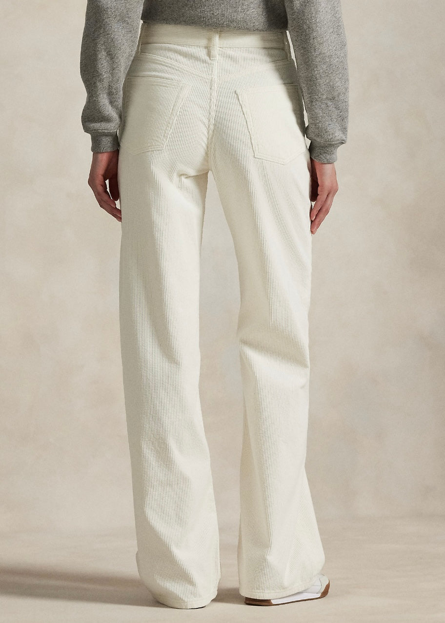 Corduroy Wide Leg Warm White