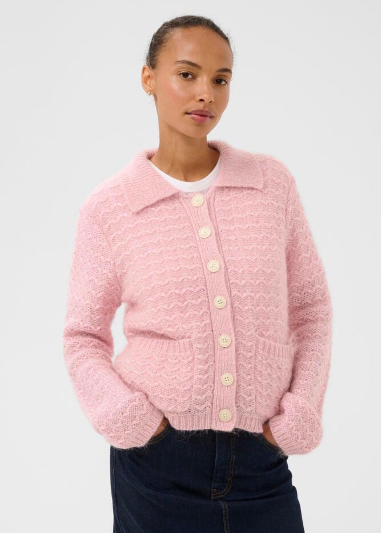 Zora Cardigan Orchid Smoke Melange