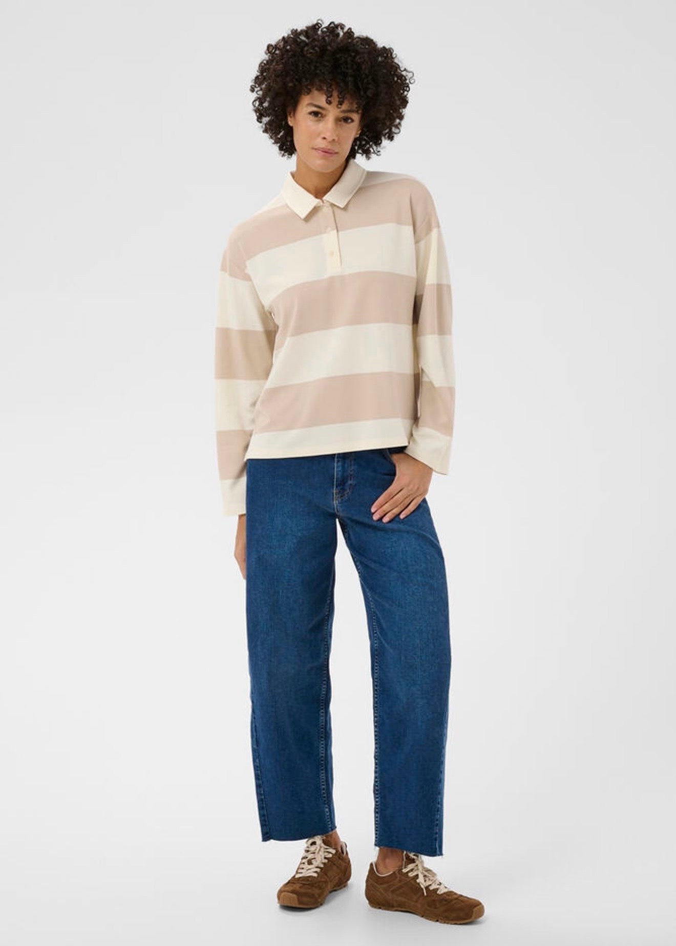 Amari T-shirt Cement Stripe