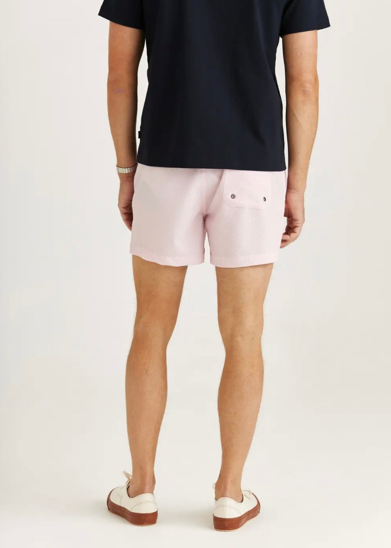 Morris Seersucker Swim shorts - Lt.Pink