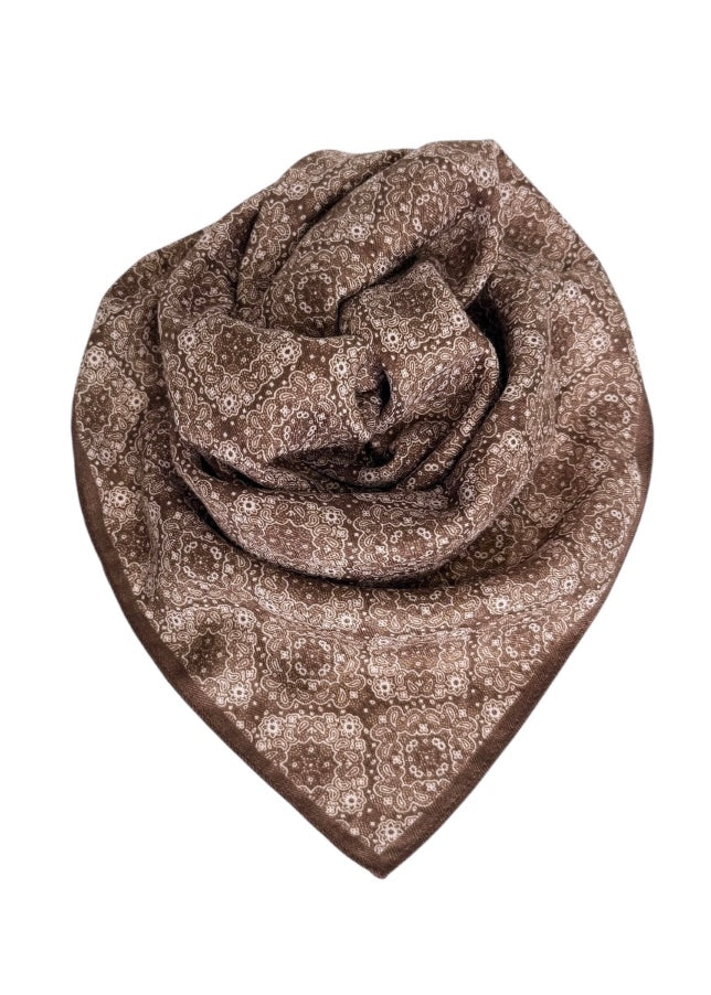 Bomull/Viskose skjerf Bruntoner