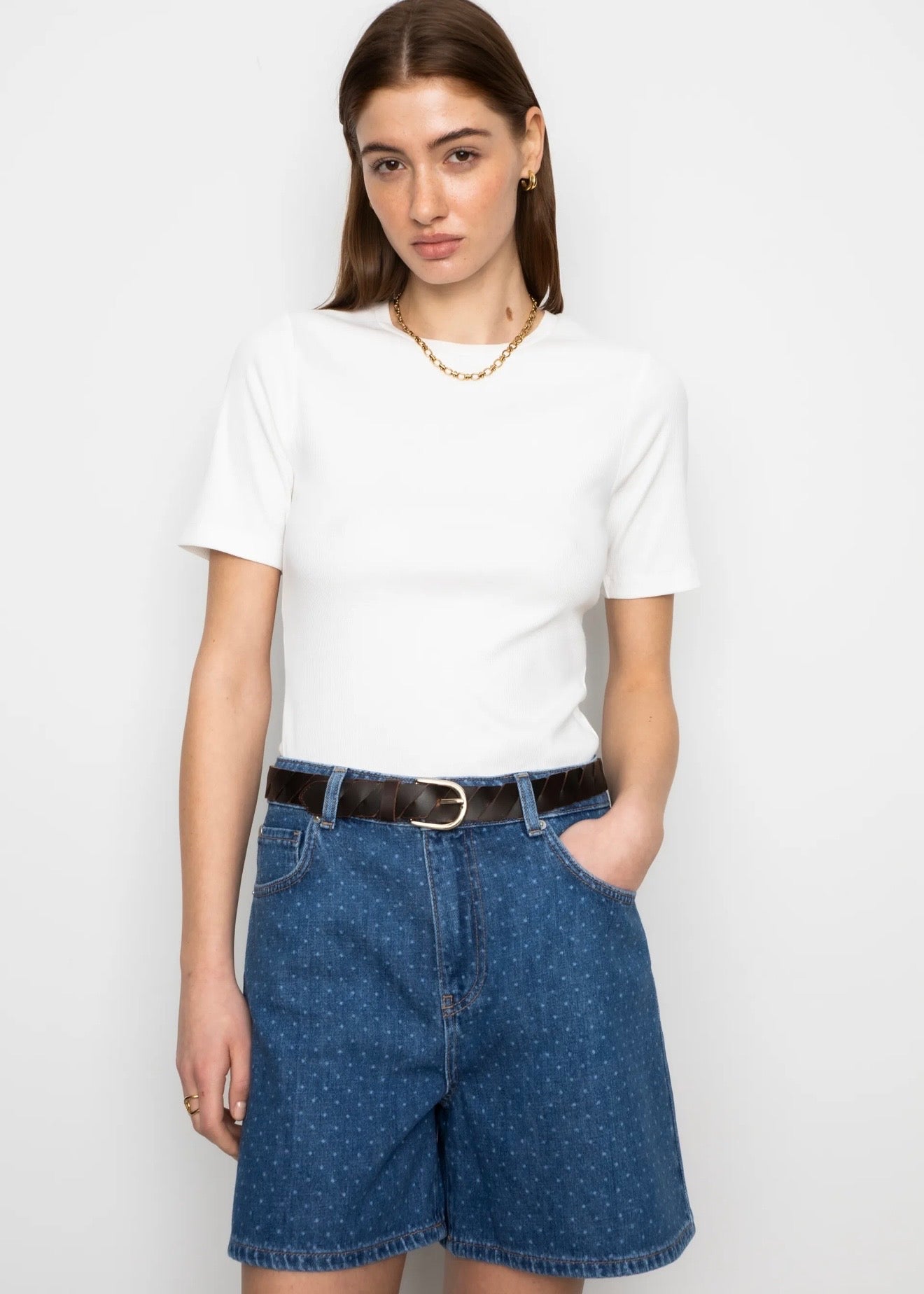 Lyle Shorts Mid Blue Dot