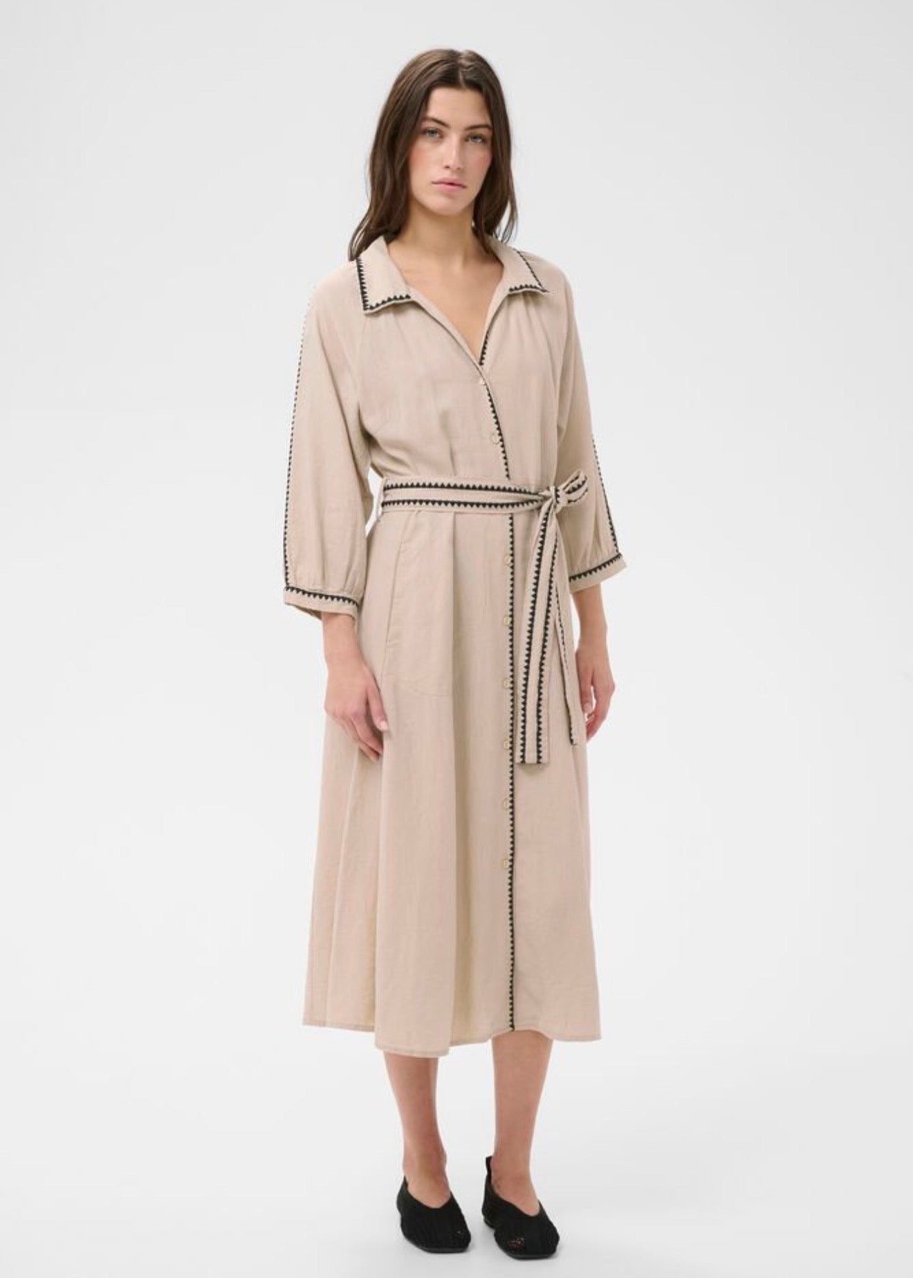 Sicilias Dress Oatmeal