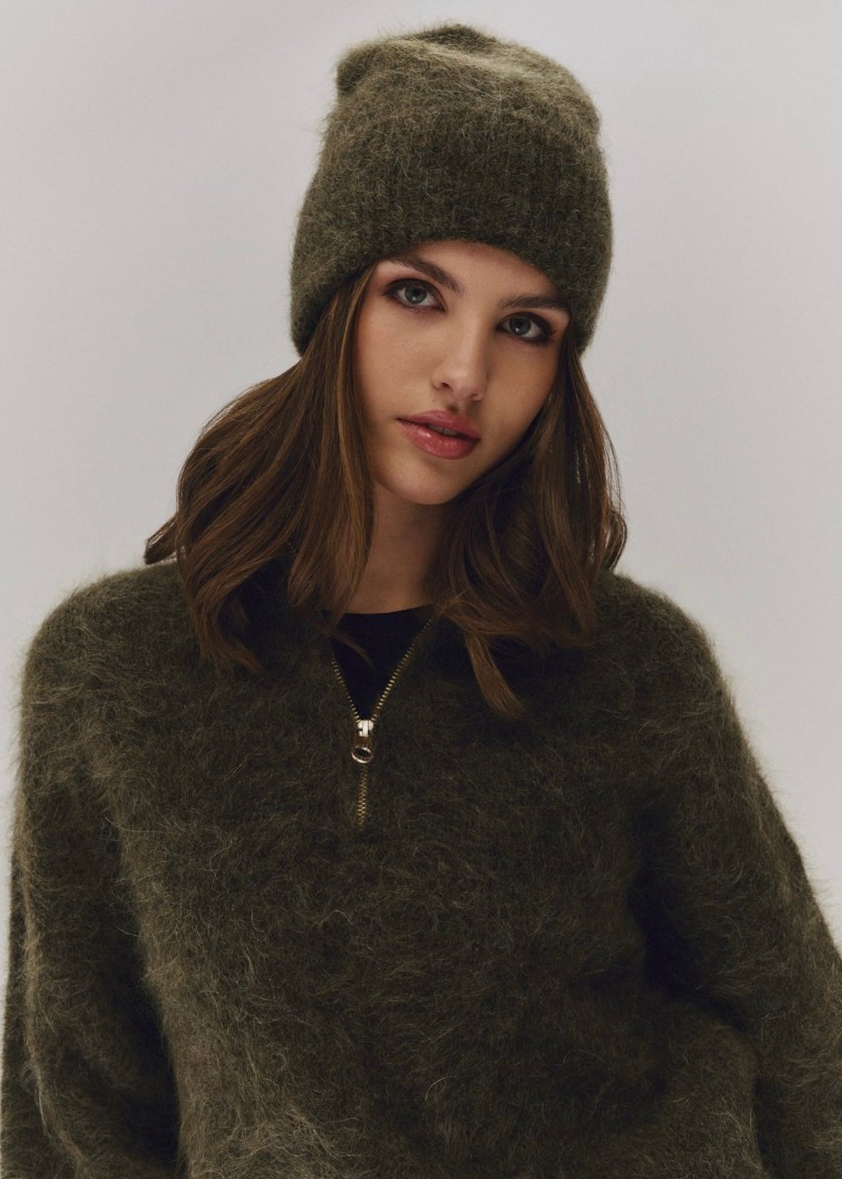 Li Chunky sweater Moss Green