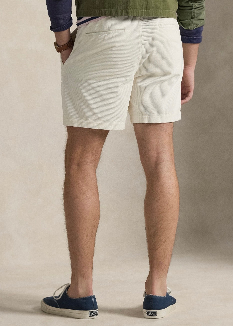 Prepster Corduroy Shorts Warm White