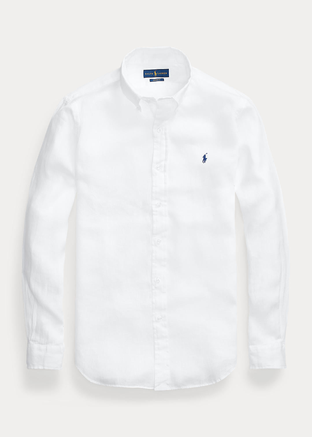 Slim Fit Linen Shirt White