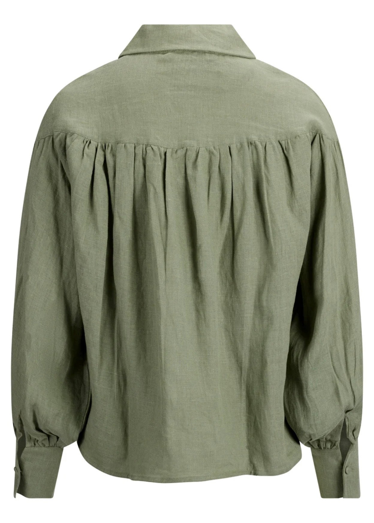 Linde Linen Blouse Green