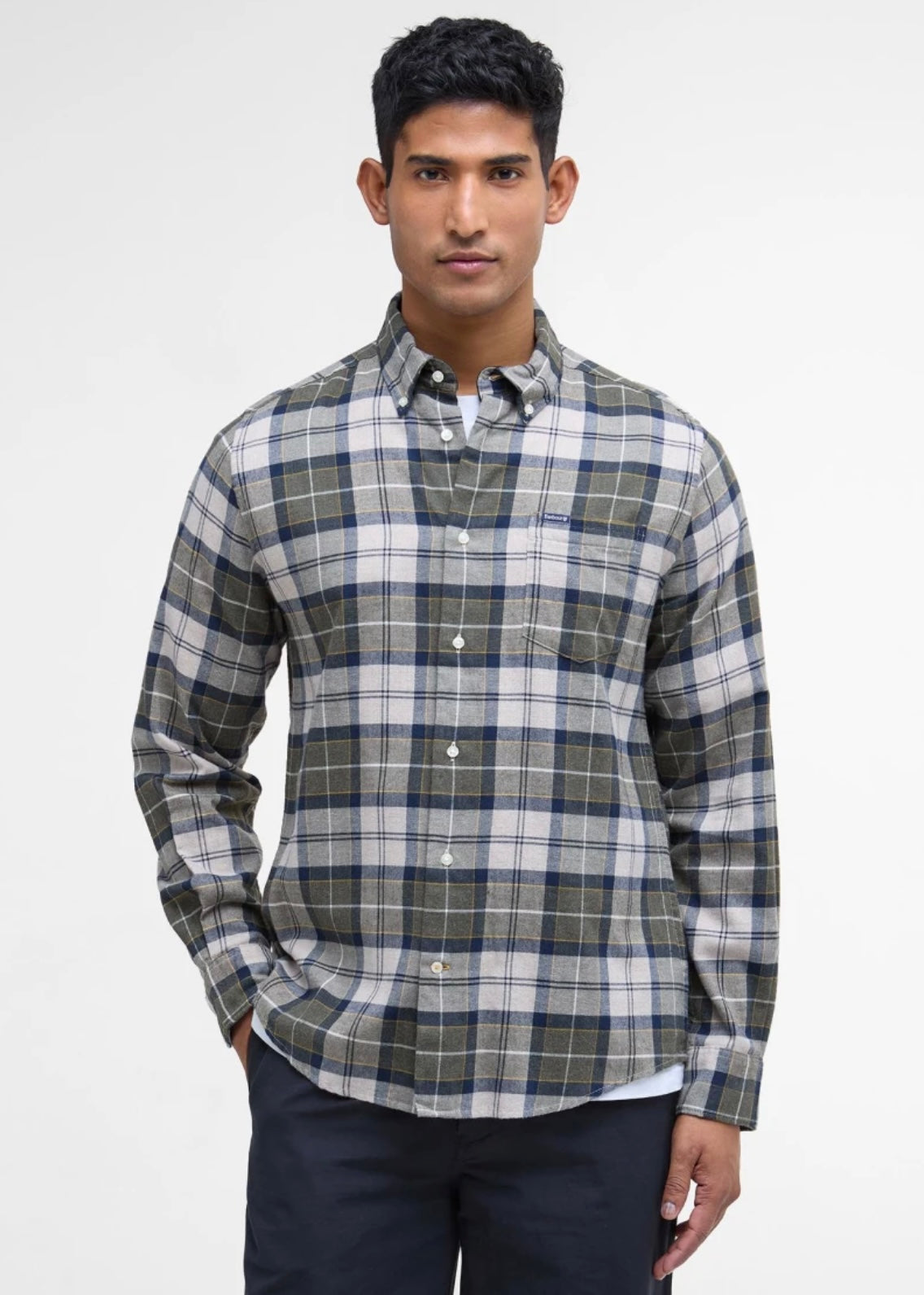 Fortrose Tailored Tartan shirt Forest Mist