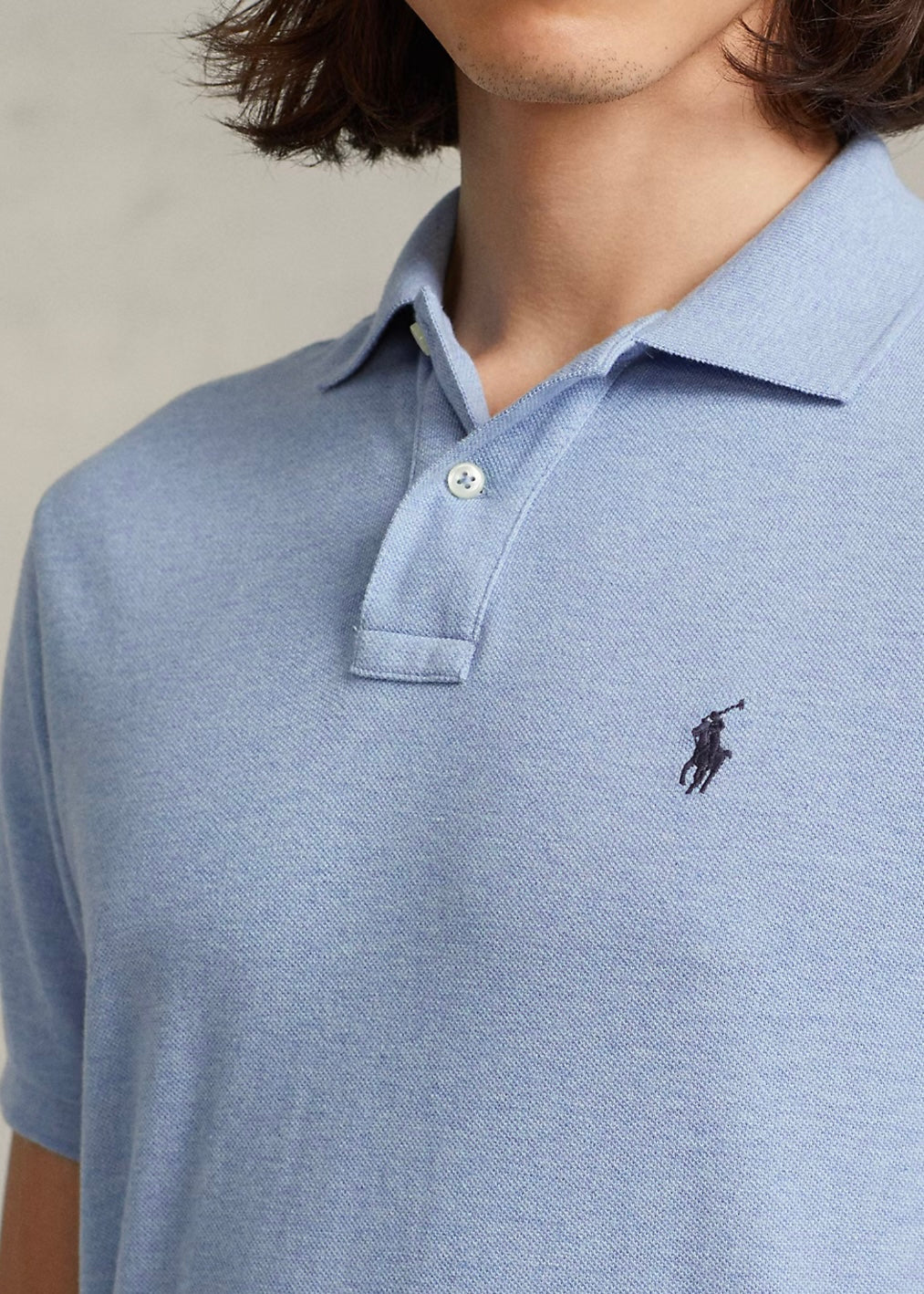 Mesh Polo Shirt Isle Heather