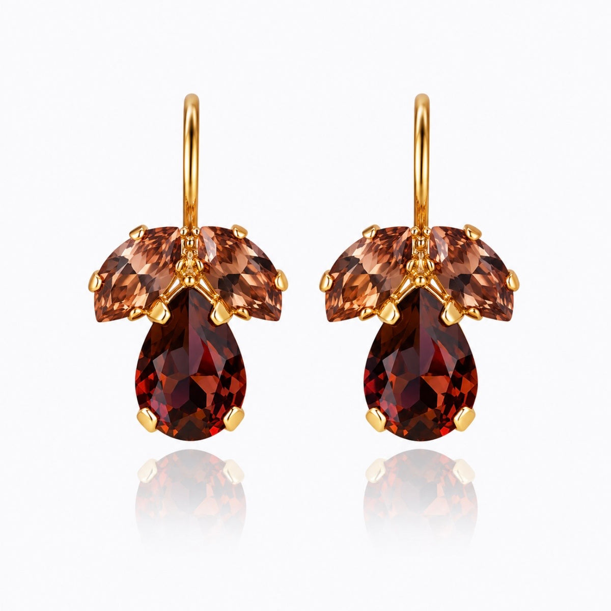 Petite Timo Earrings Gold Topaz Combo