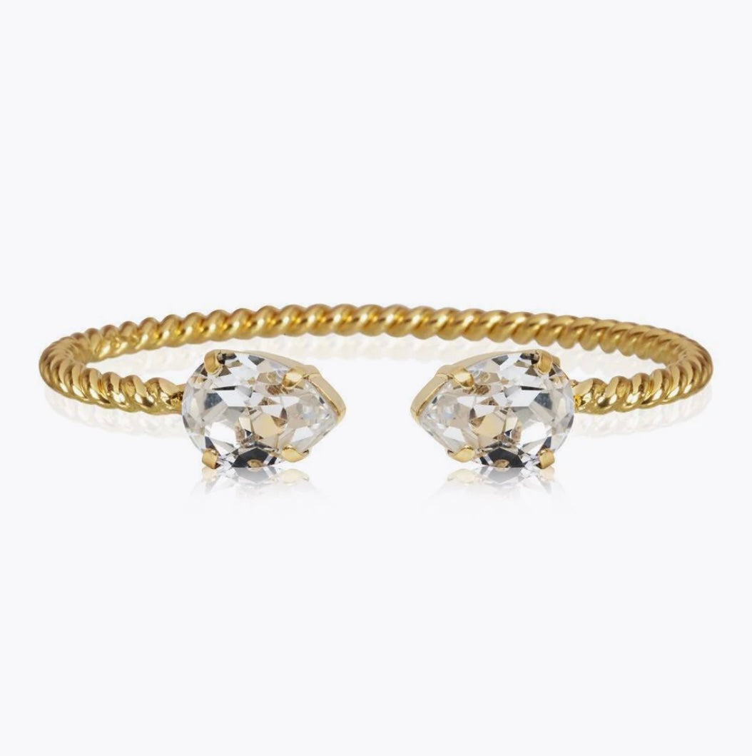 Caroline Svedbom Mini Drop bracelet Gold Crystal