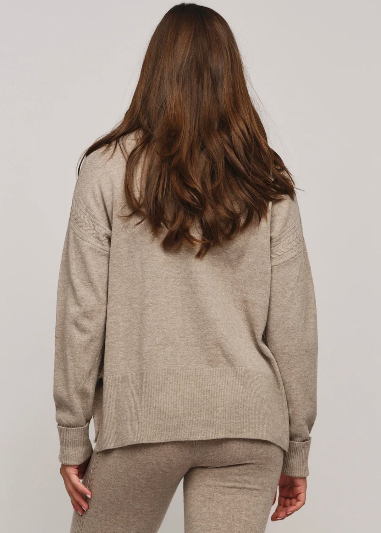 Ella&il Mina Wool sweater - Beige Melange