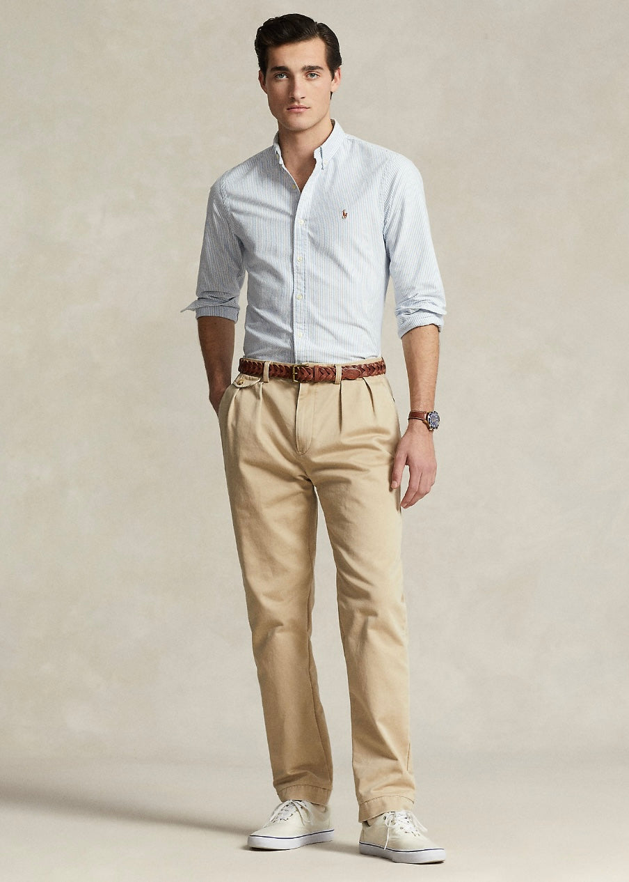 Slim Fit Stripe Oxford shirt Blue/White