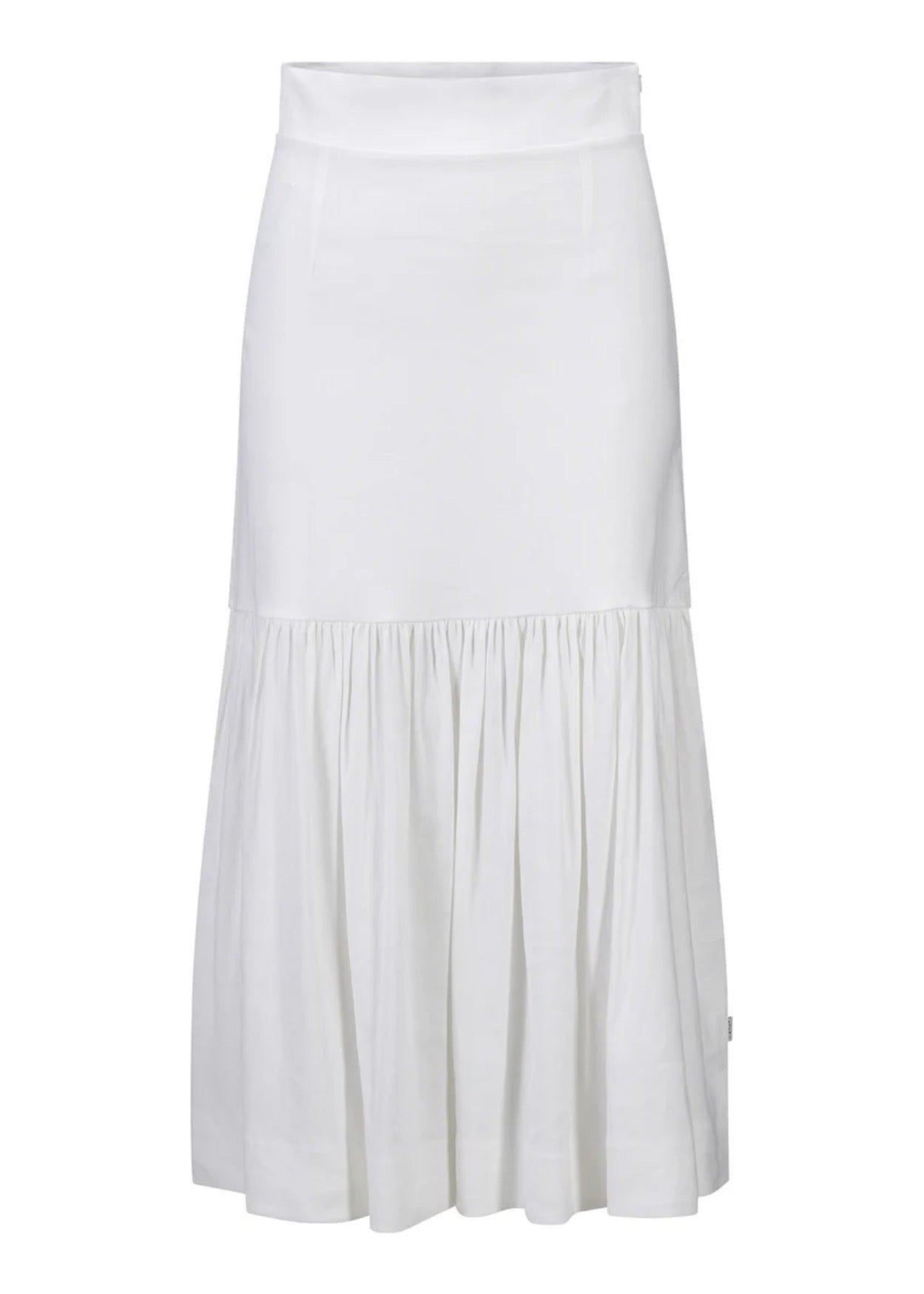 Lill Linen Skirt White
