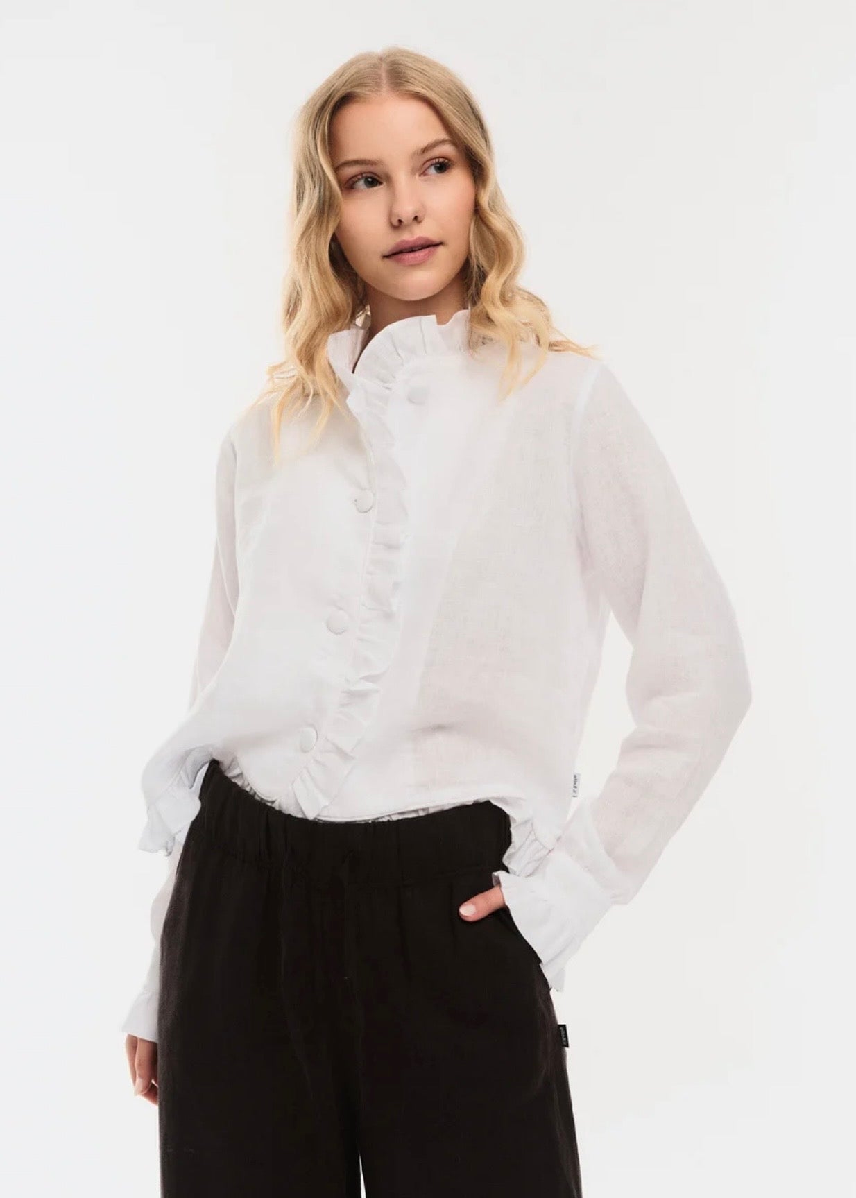Betty Linen Jacket White
