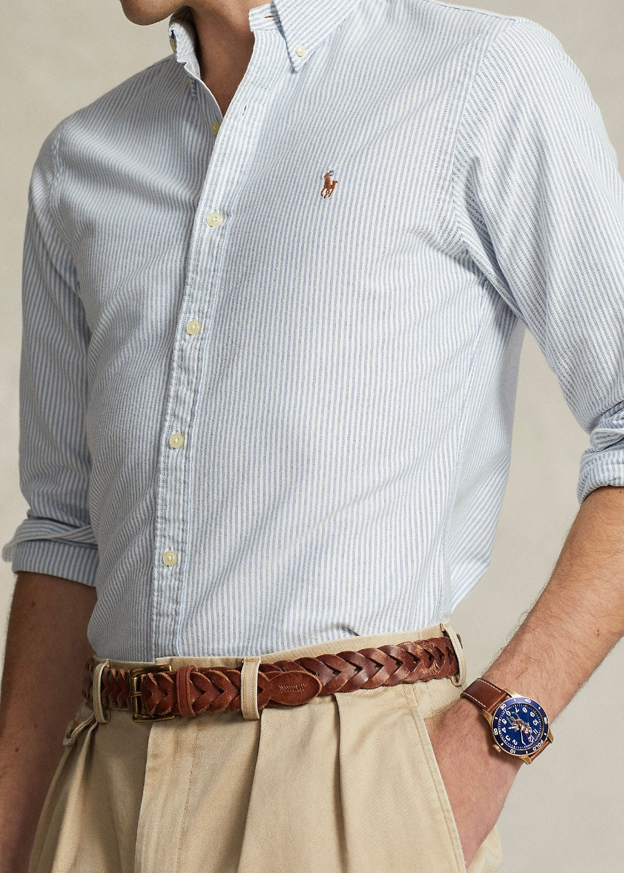 Slim Fit Stripe Oxford shirt Blue/White