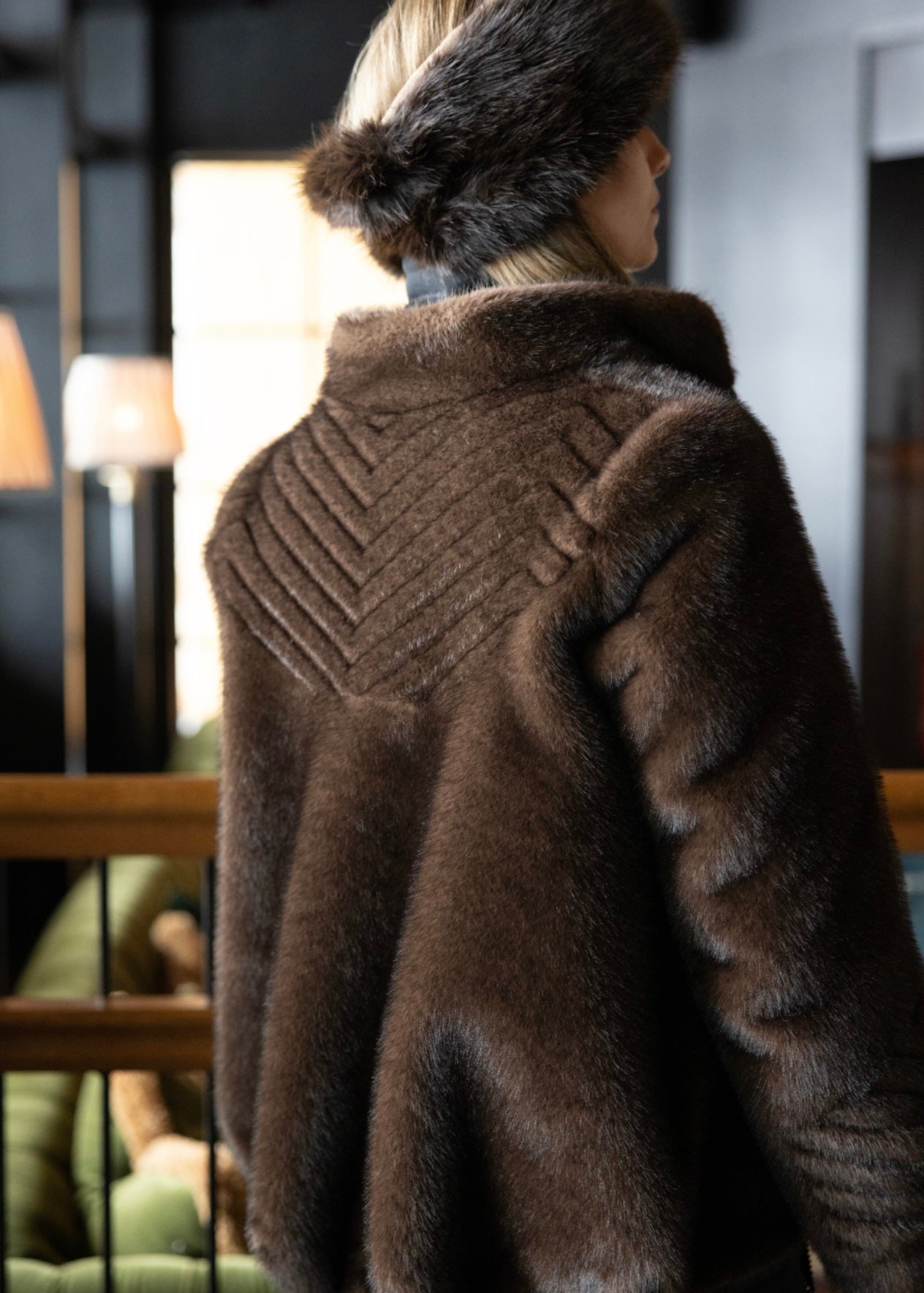 Kelly fuskepels Minkbrun