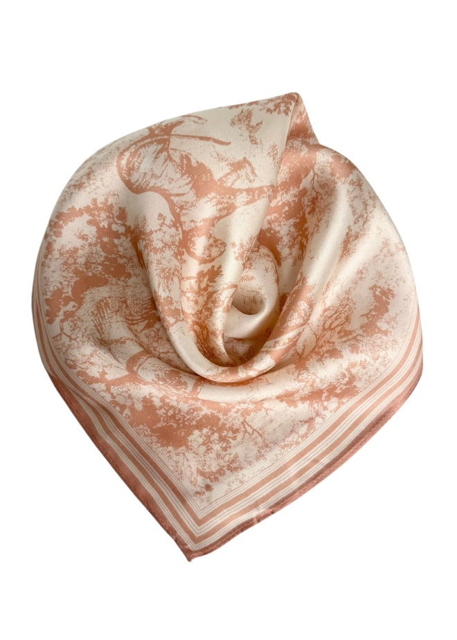 Silkeskjerf Rosa/Hvit