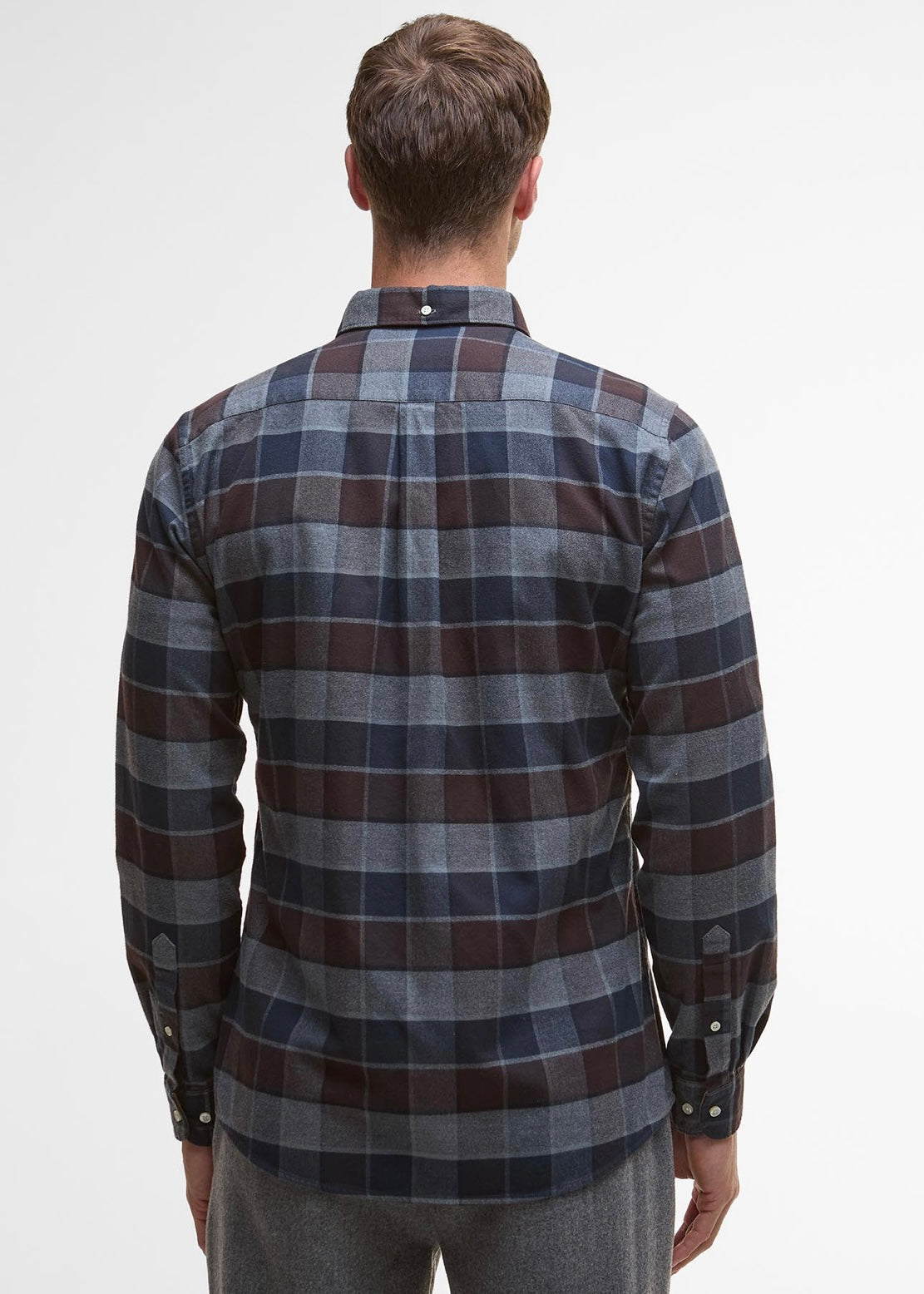 Valley Tailored Checked shirt Brown