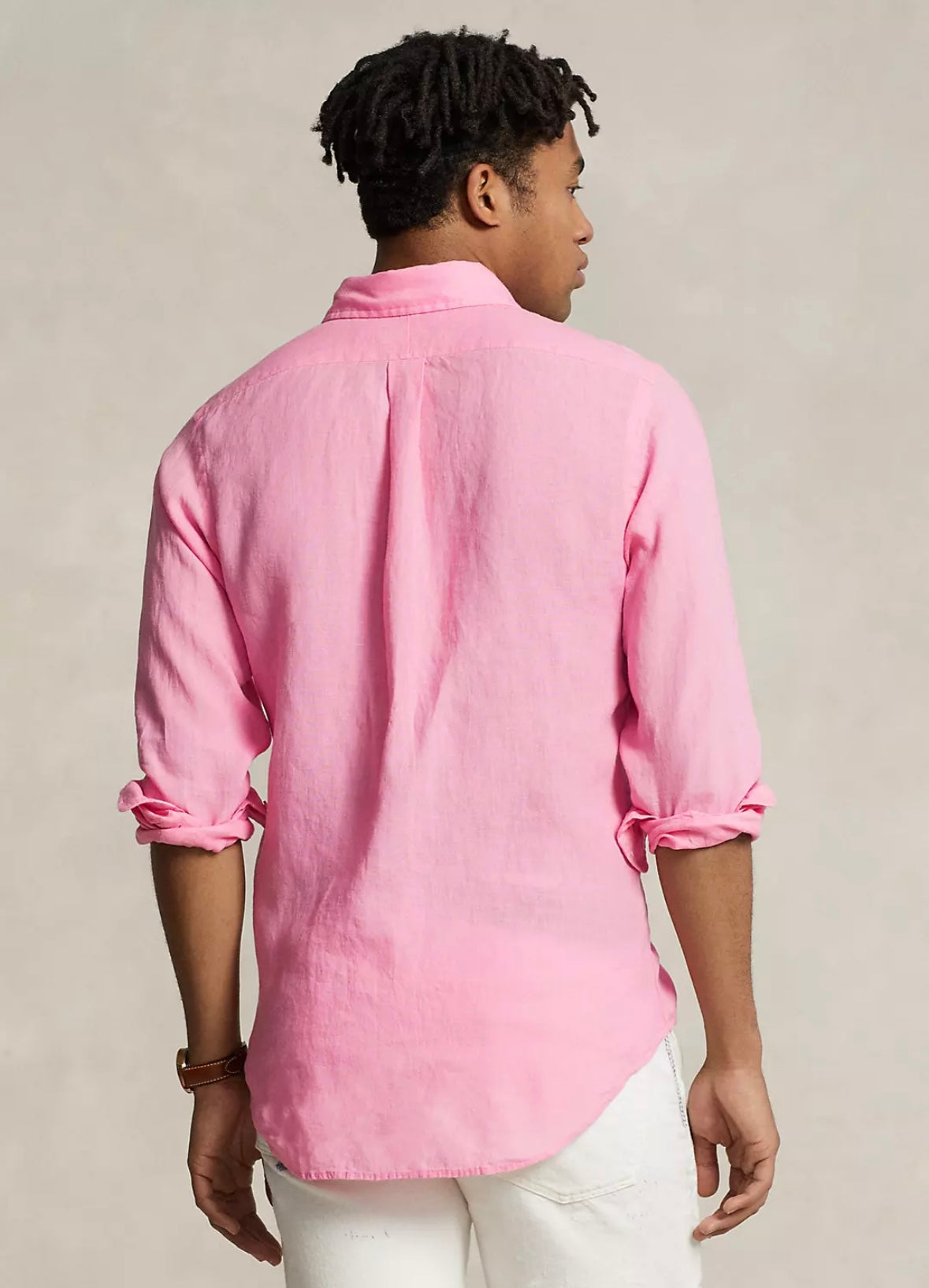 Polo Ralph Lauren Linen shirt slim fit - Florida Pink