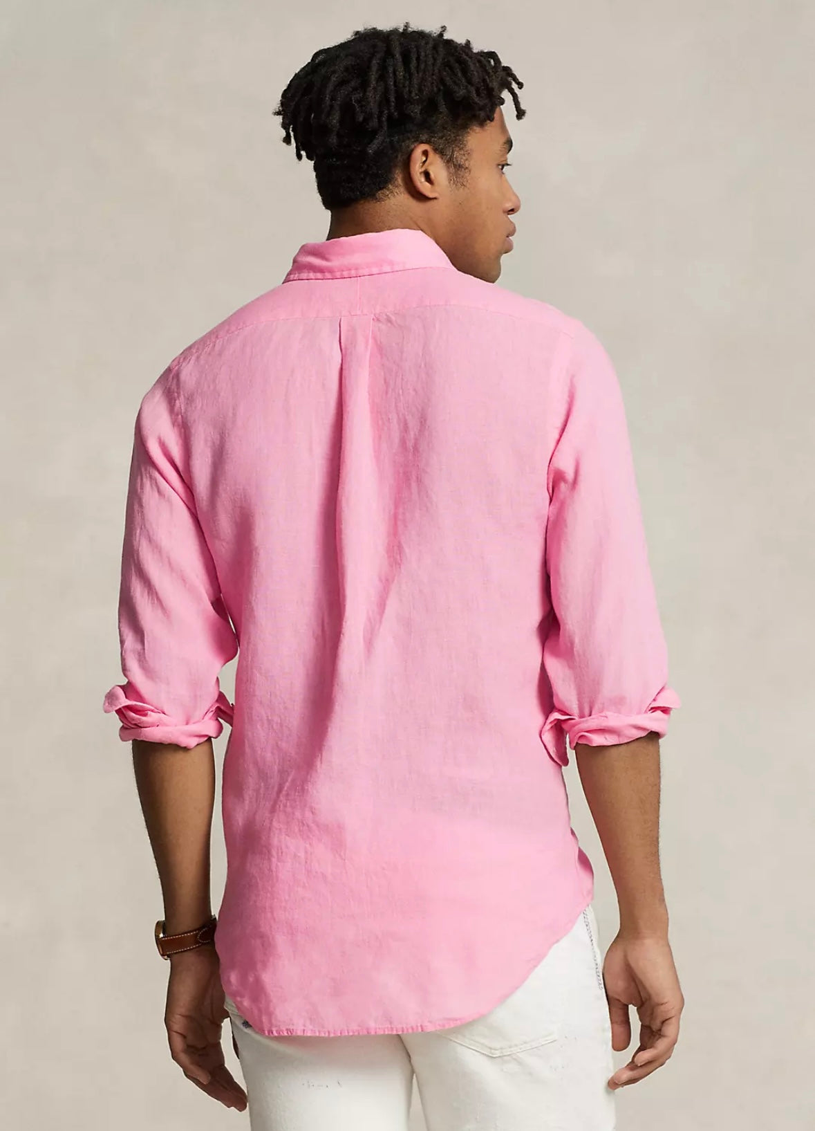 Custom Fit Linen Shirt Florida Pink