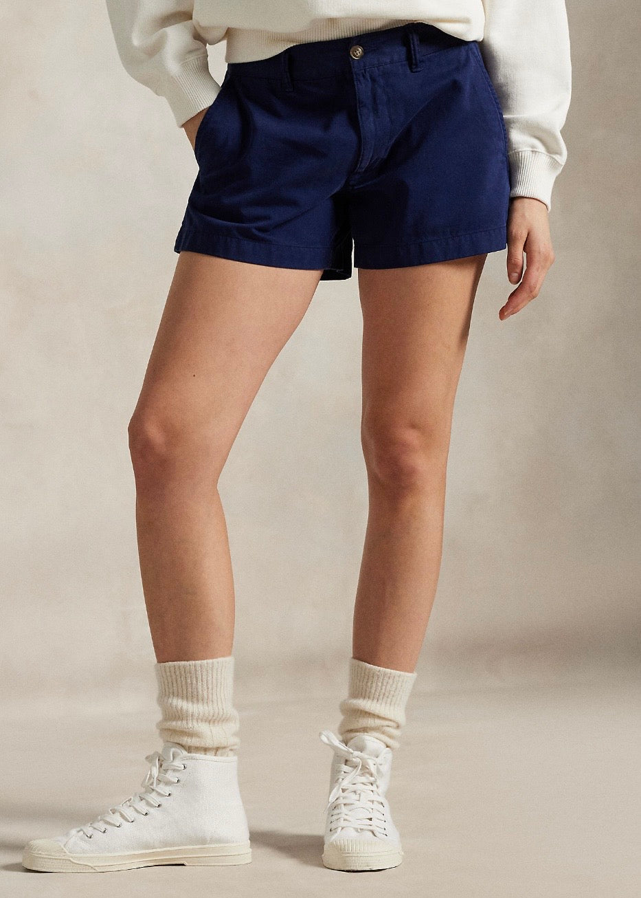 Cotton Chino Shorts Navy