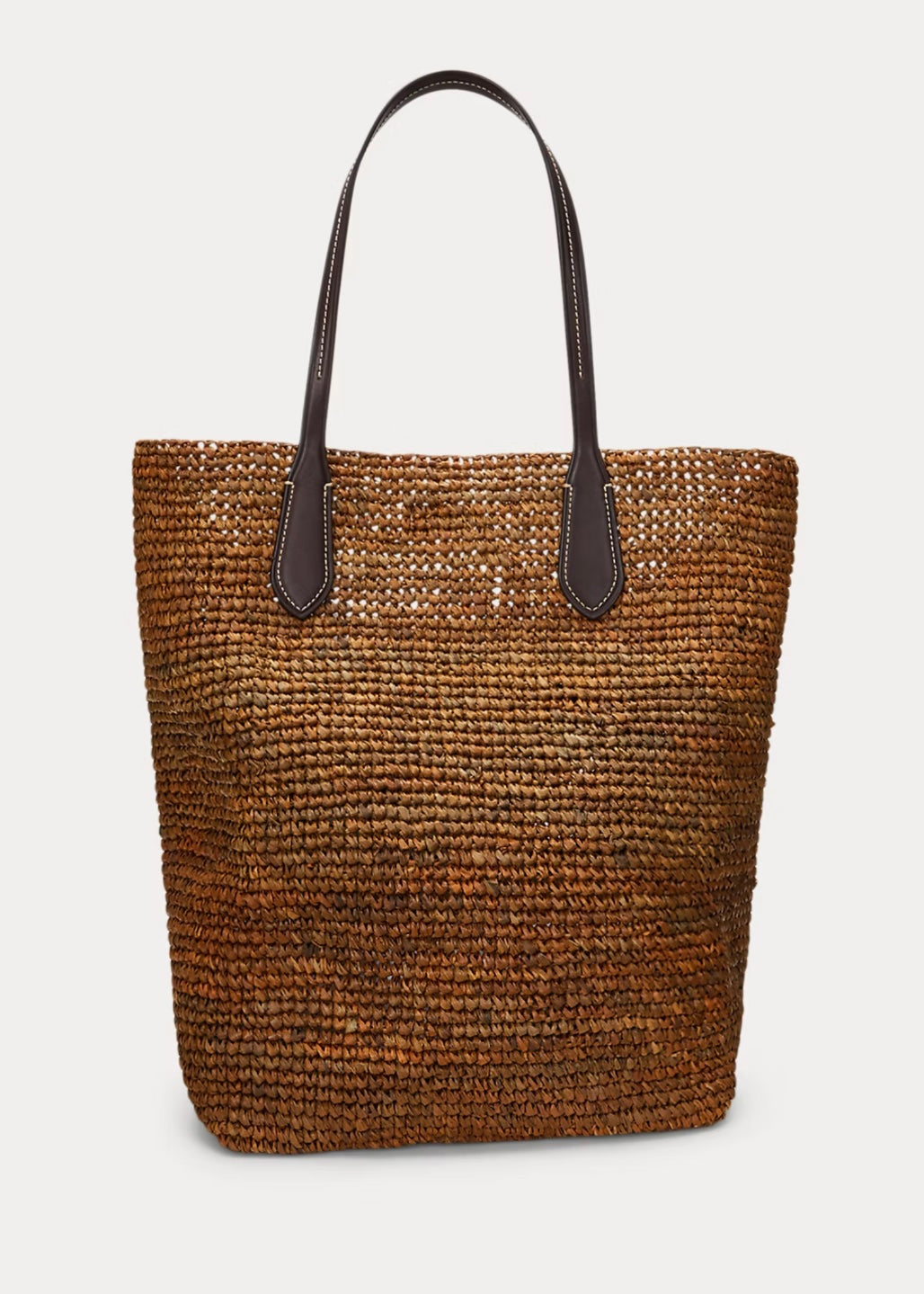 Ralph Lauren Raffia bag - Toasted Almond/Chocolate
