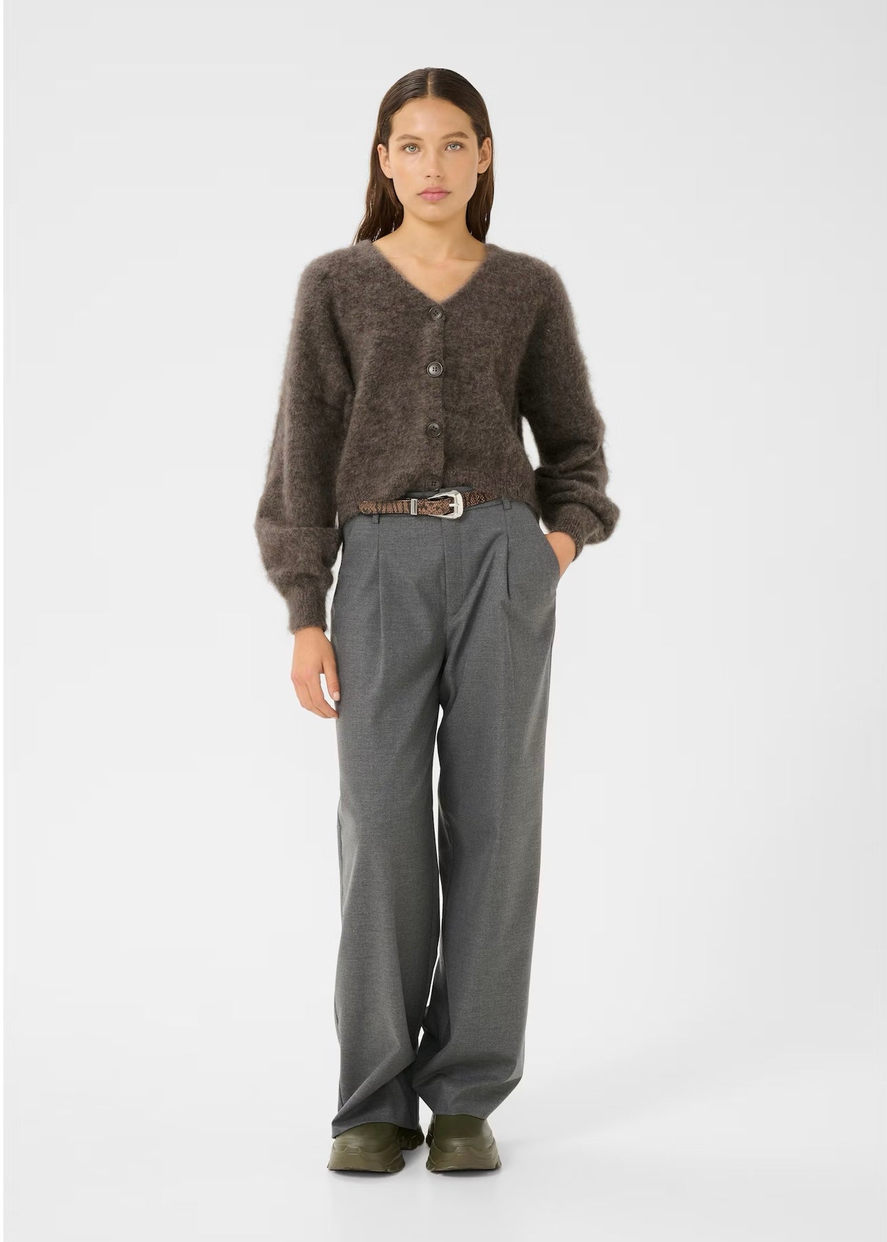 Debbie cardigan Chestnut Melange