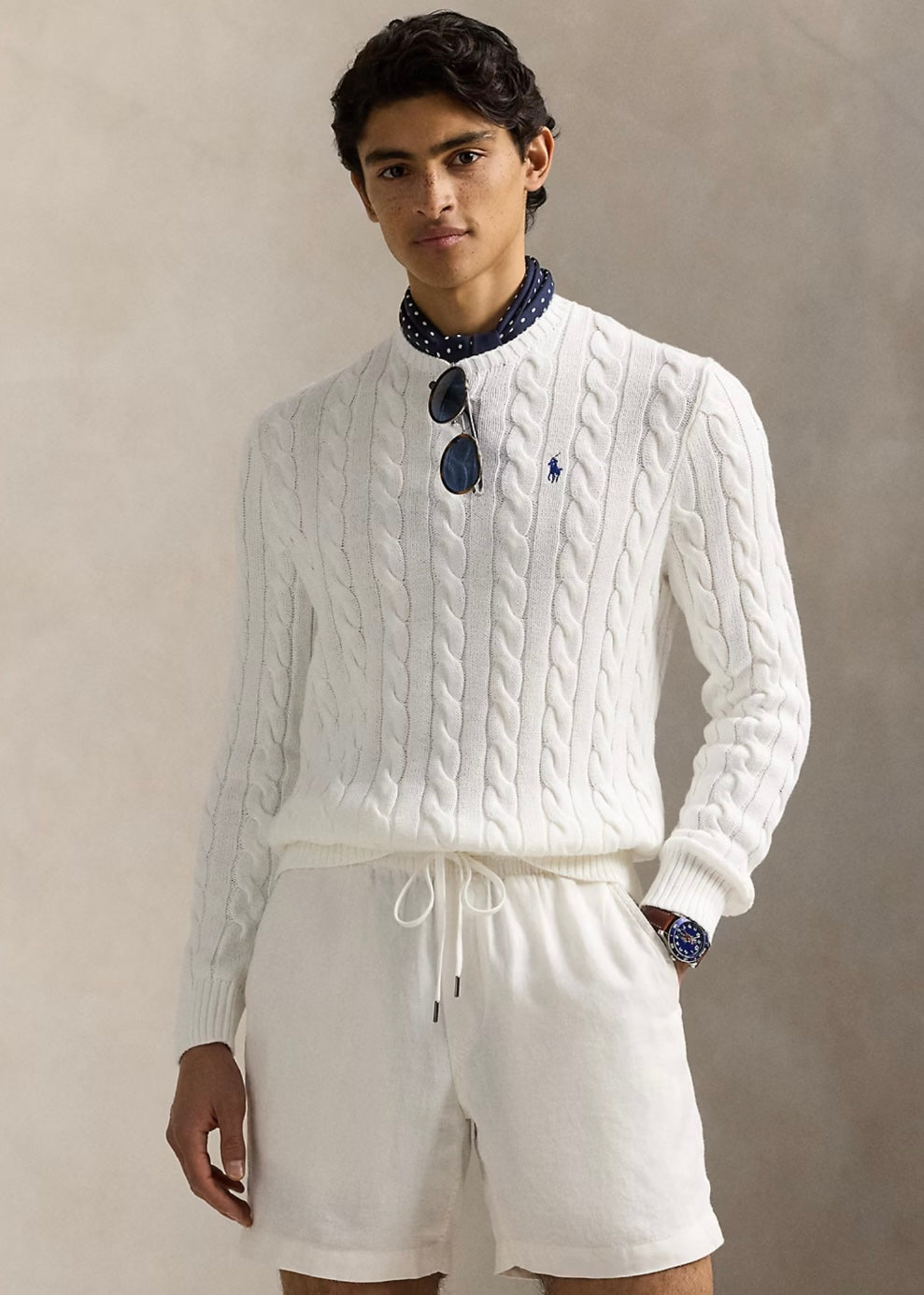 Ralph Lauren Cotton Cable sweater - White