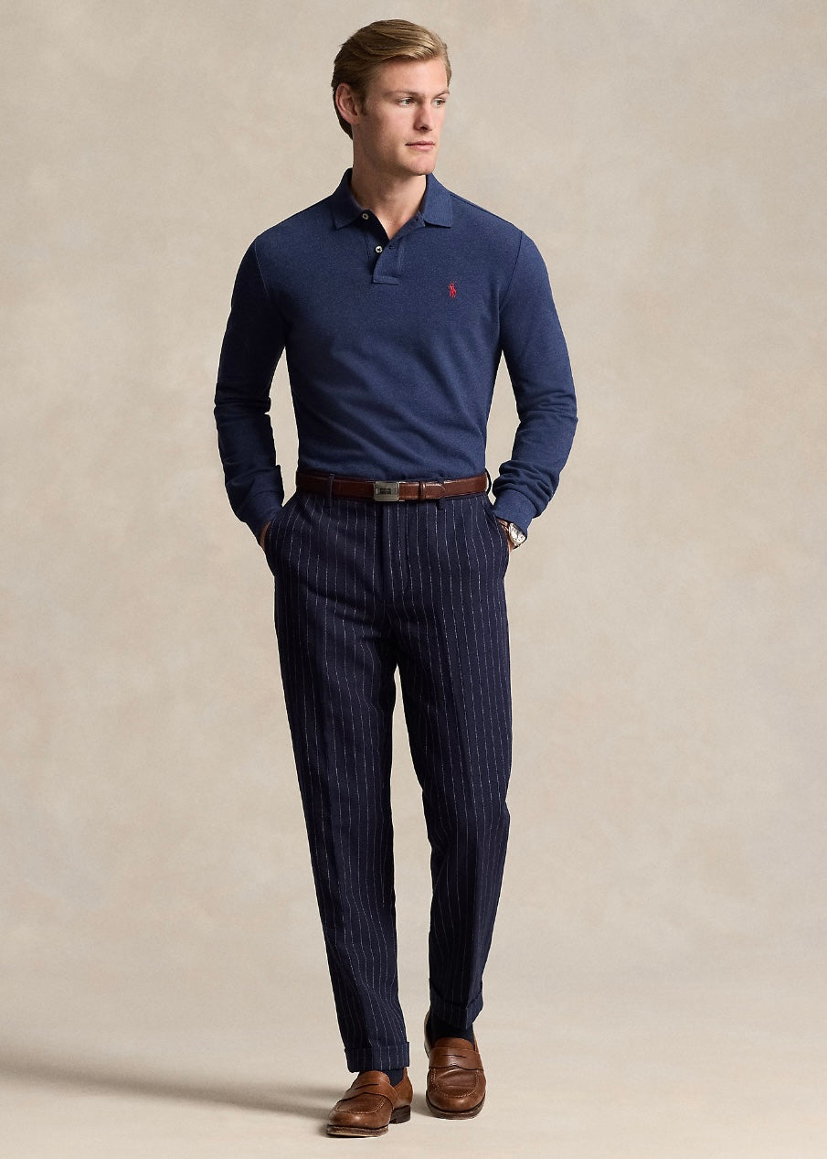 Mesh Polo shirt Spring Navy