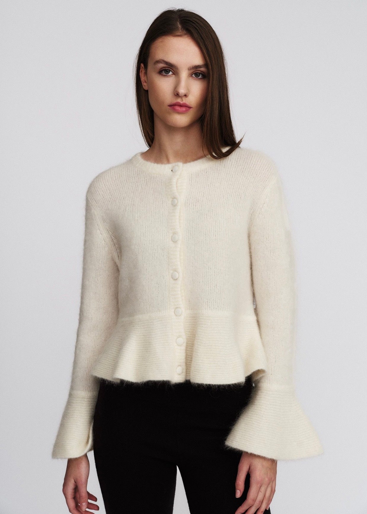Maren Chunky Cardigan Bright White