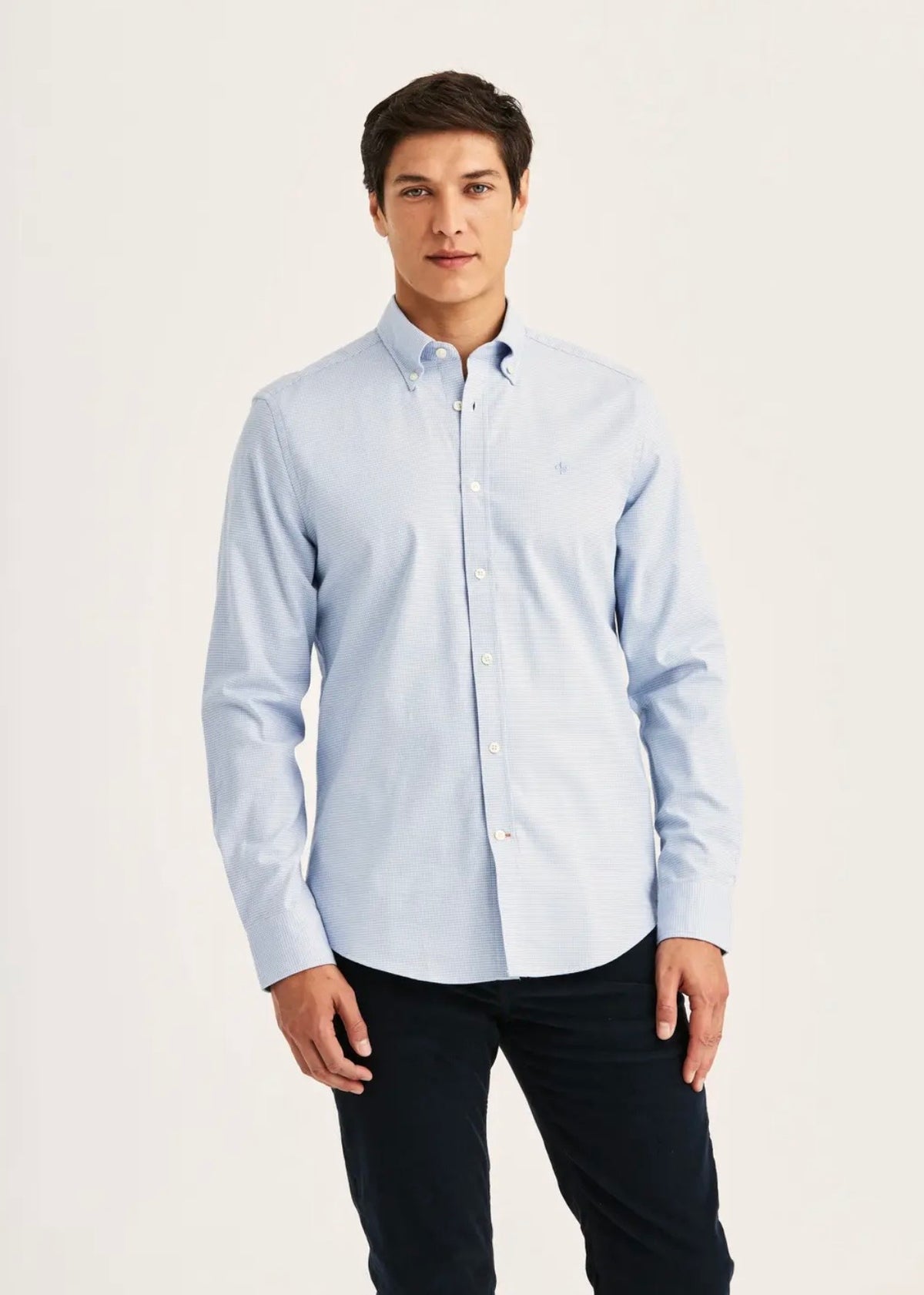 Watts Stretch Flannel Shirt Blue