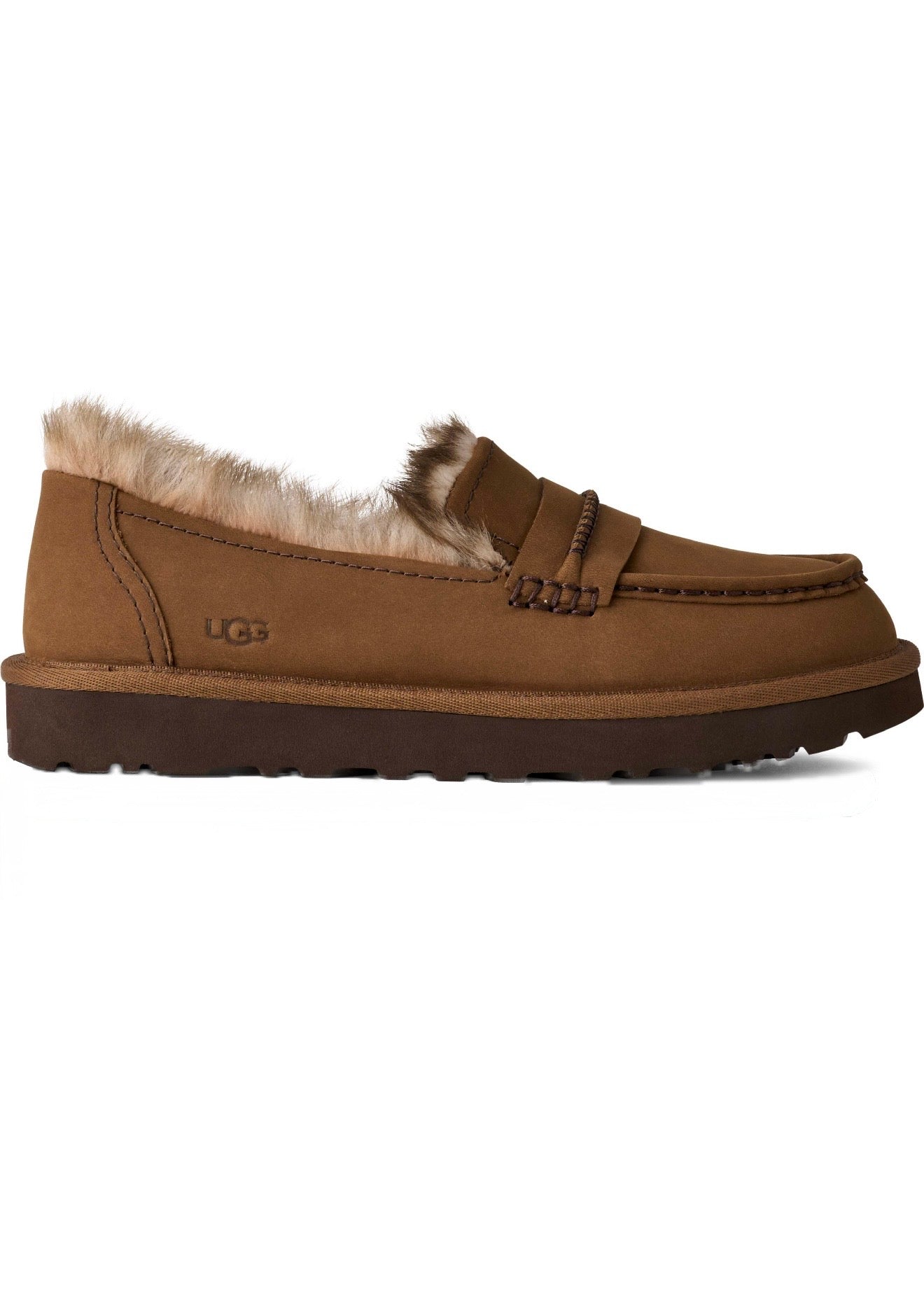 W Ellis Nubuck Loafer Dark Chestnut