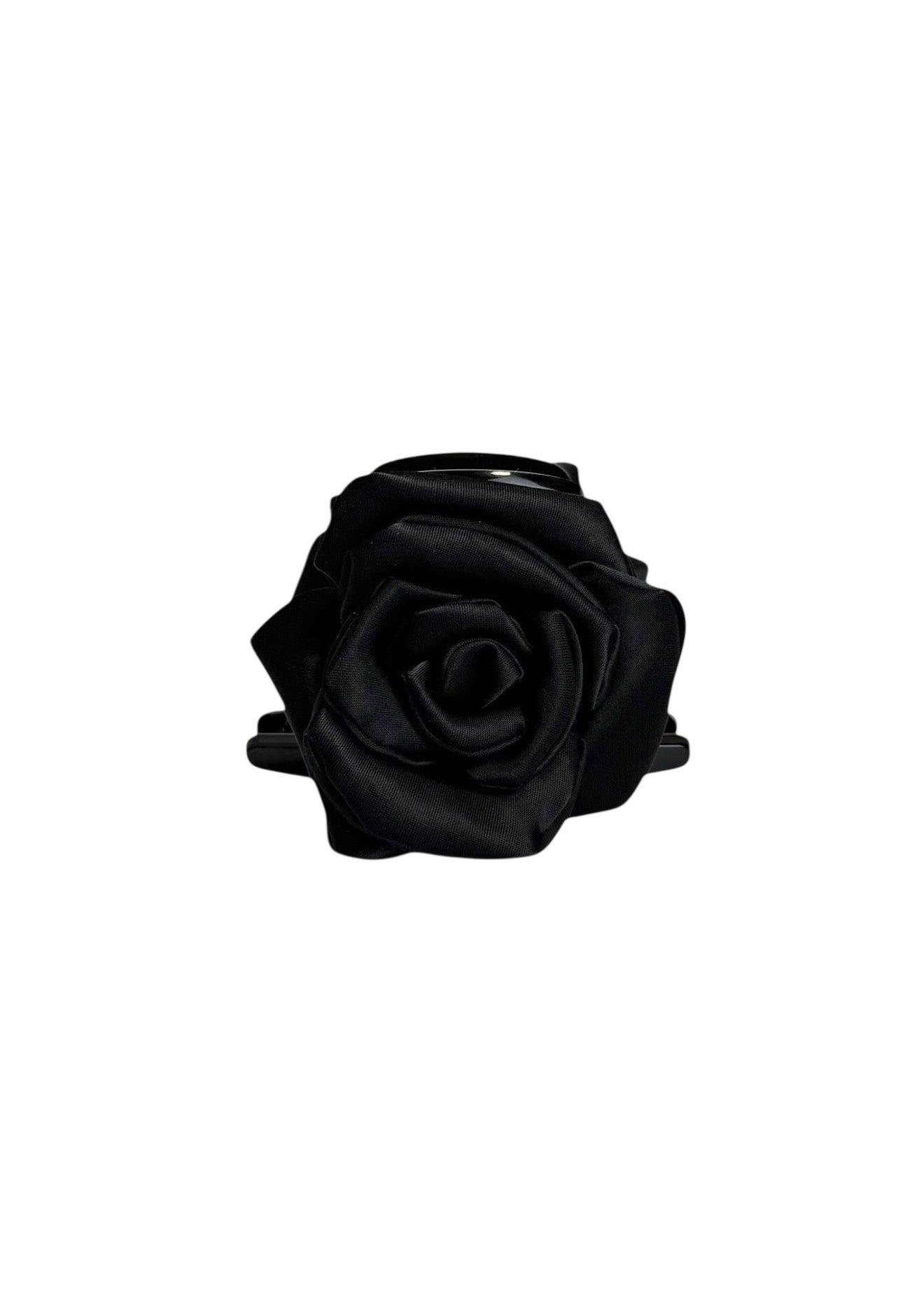 Flower Hair Clip Black