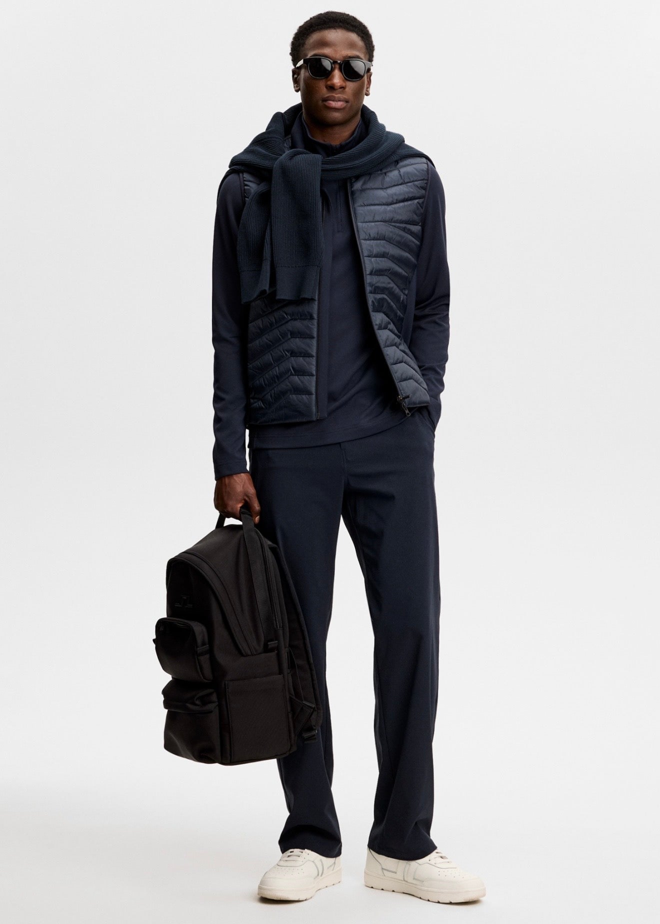 Heyden Quilt Hybrid Vest Navy
