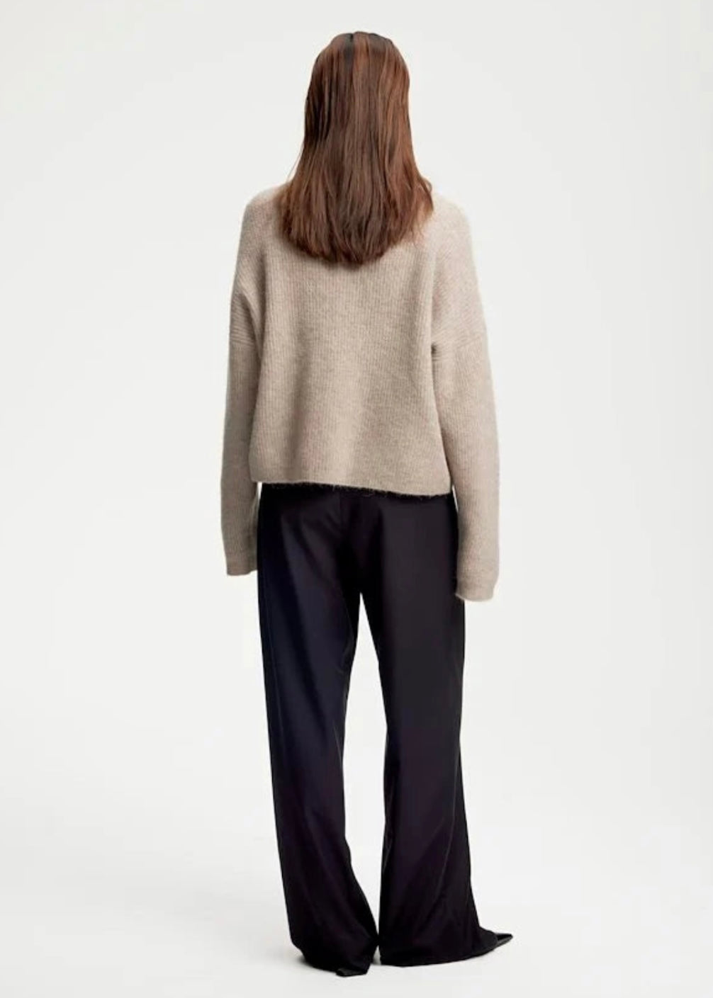 Alpha Short cardigan Warm Sand Melange