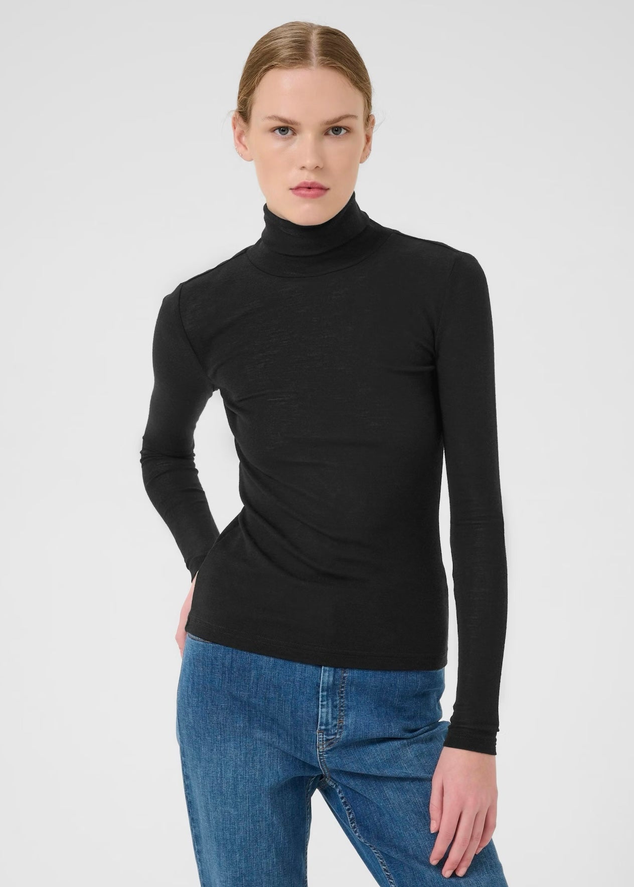 Ninia Wool rollneck Black